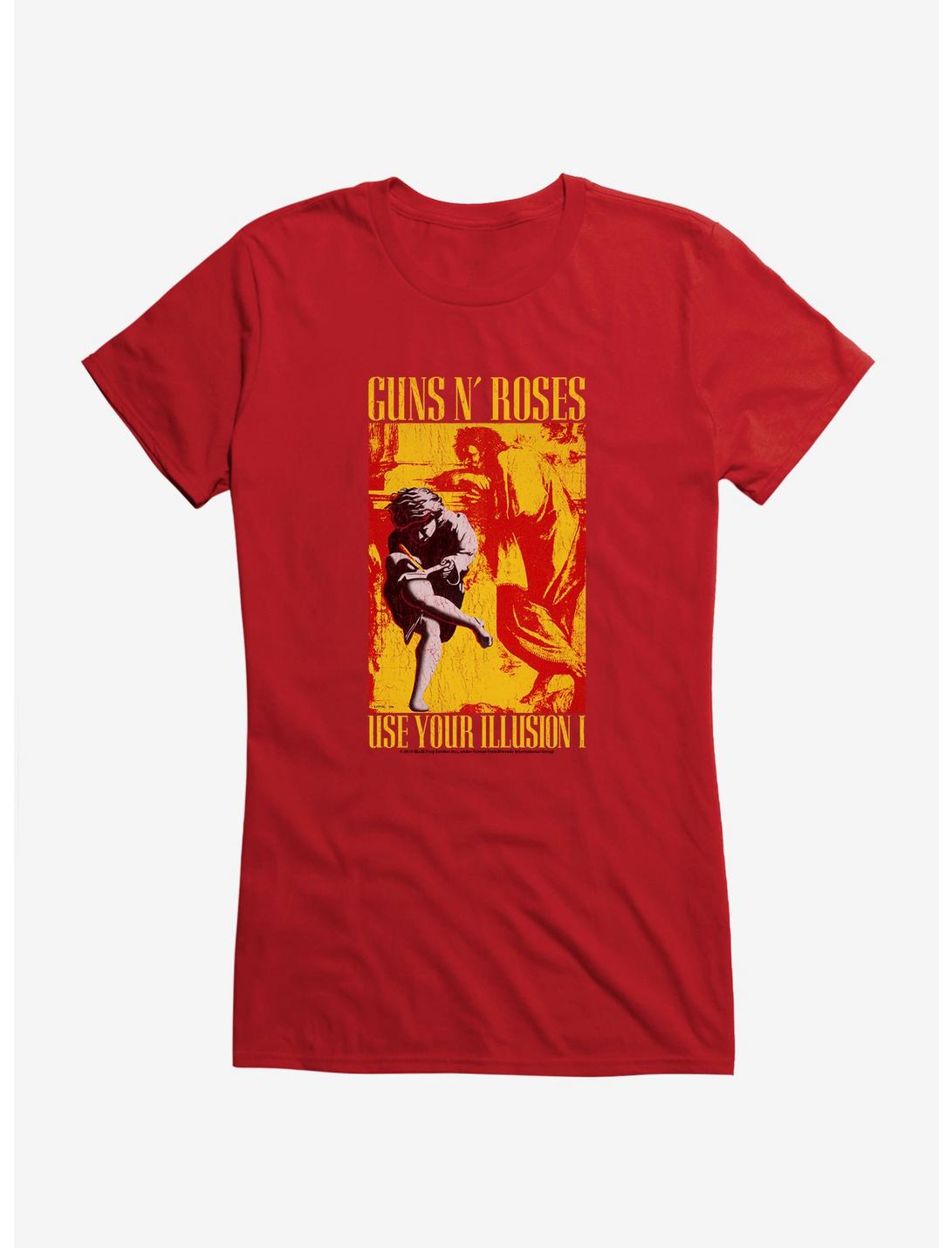 Guns N' Roses Use Your Illusion I Girls T-Shirt, RED, hi-res