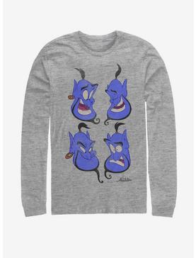 Plus Size Disney Aladdin Genie Faces Long-Sleeve T-Shirt, , hi-res