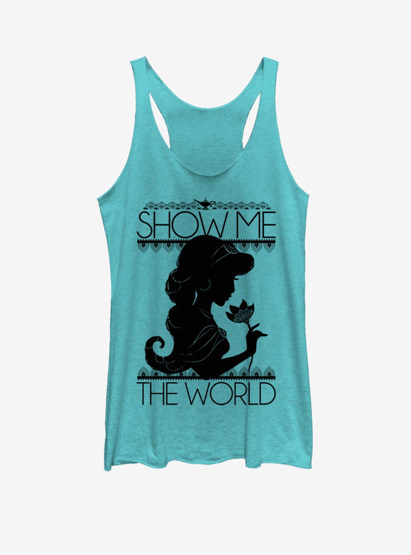 Disney Aladdin Jasmine Silo Girls Tank, TAHI BLUE, hi-res