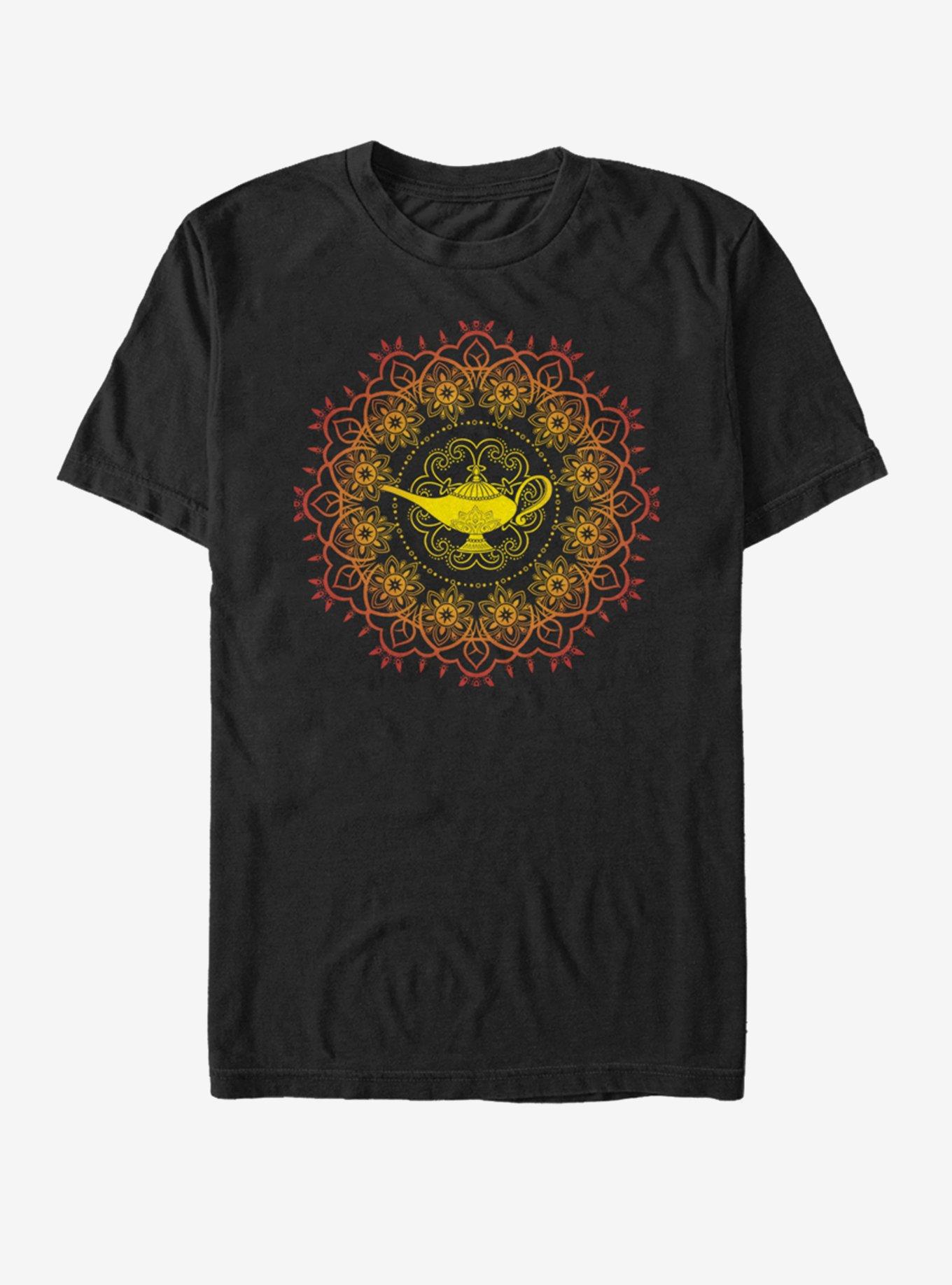 Disney Aladdin Lamp Mandala T-Shirt - BLACK | Hot Topic