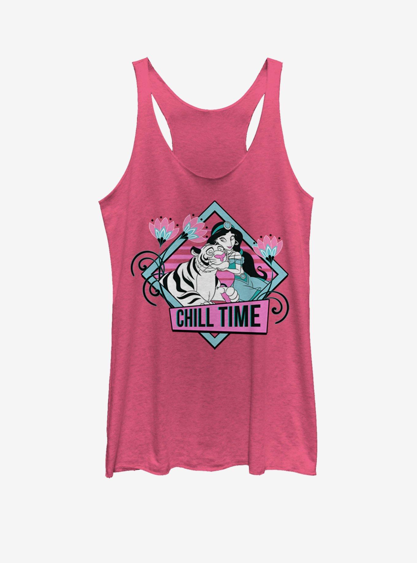 Disney Aladdin Jasmine Chill Girls Tank, PINK HTR, hi-res