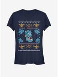 Disney Aladdin Ugly Genie Girls T-Shirt, NAVY, hi-res