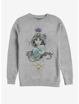 Disney Aladdin Colorful Boho Jasmine Sweatshirt, ATH HTR, hi-res