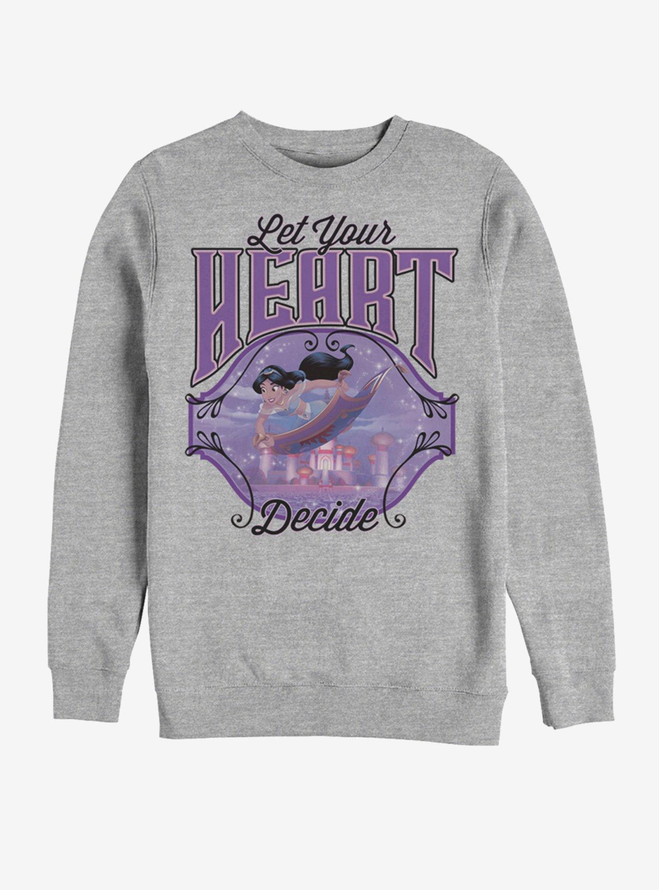 Disney Aladdin Jasmine in the Sky Sweatshirt, ATH HTR, hi-res