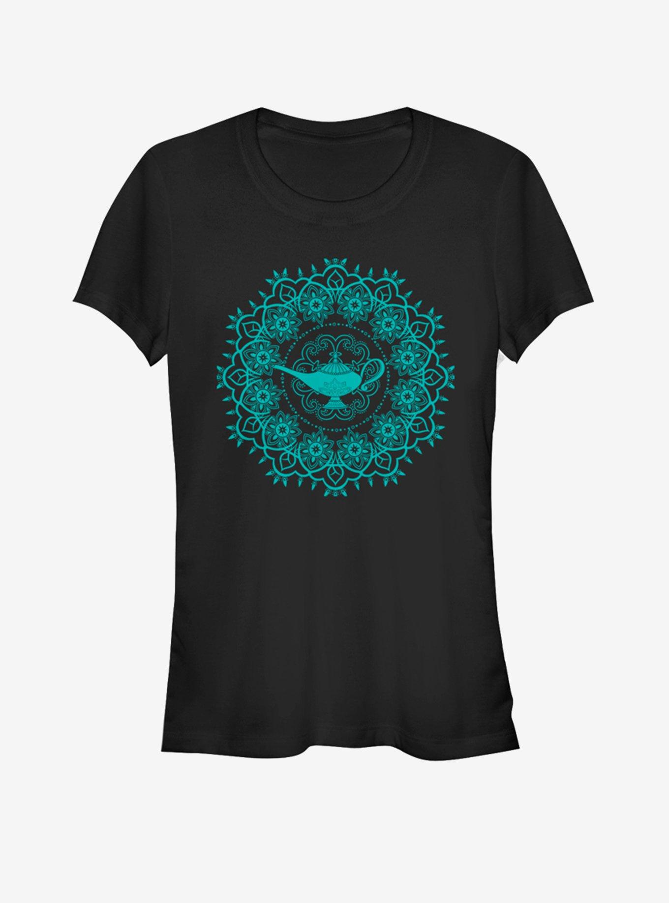 Disney Aladdin Lamp Mandala Girls T-Shirt, BLACK, hi-res