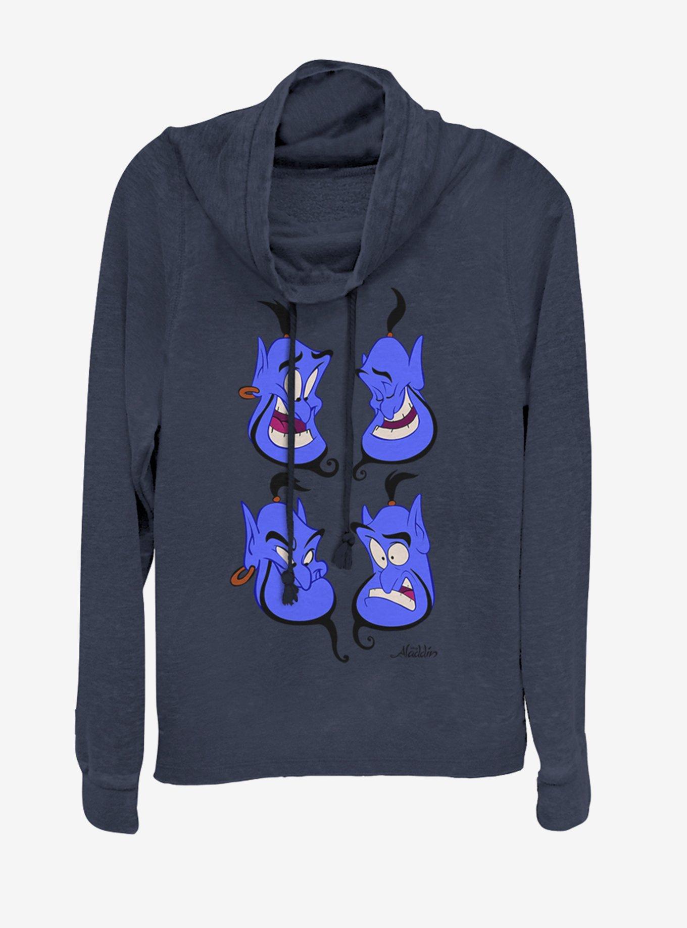 Disney Aladdin Genie Faces Girls Sweatshirt, NAVY, hi-res