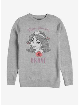 Disney Aladdin Brave Mom Sweatshirt, ATH HTR, hi-res