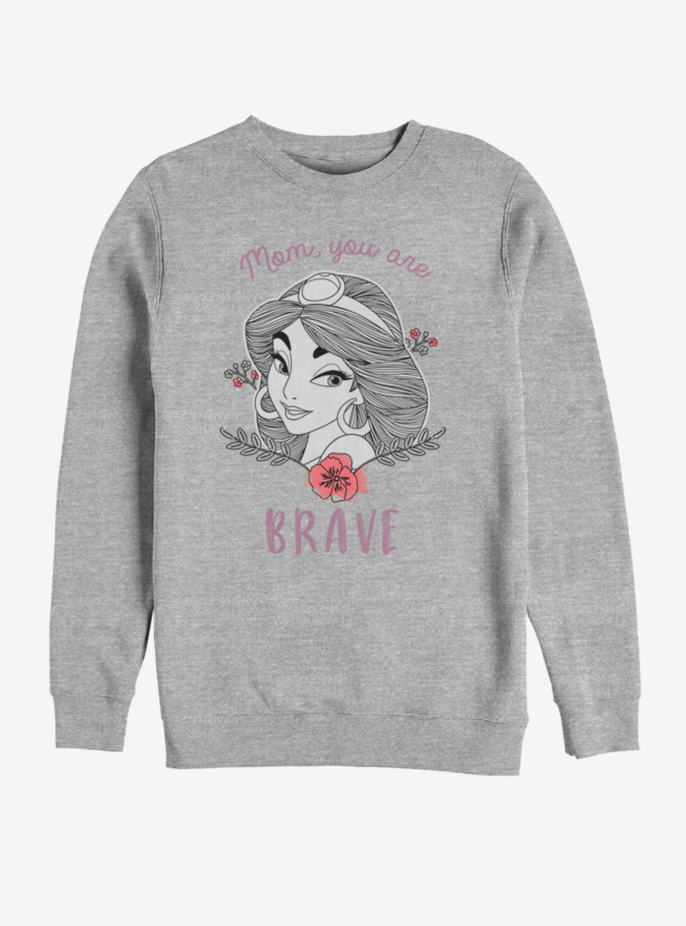 Disney Aladdin Brave Mom Sweatshirt, ATH HTR, hi-res