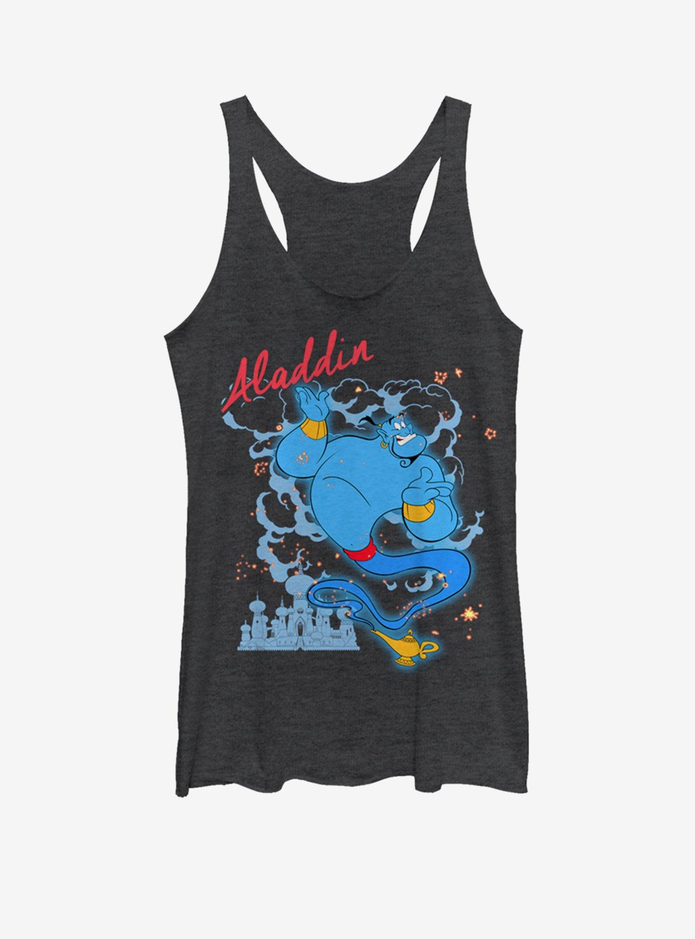 Disney Aladdin Genie Sparkle Girls Tank, BLK HTR, hi-res