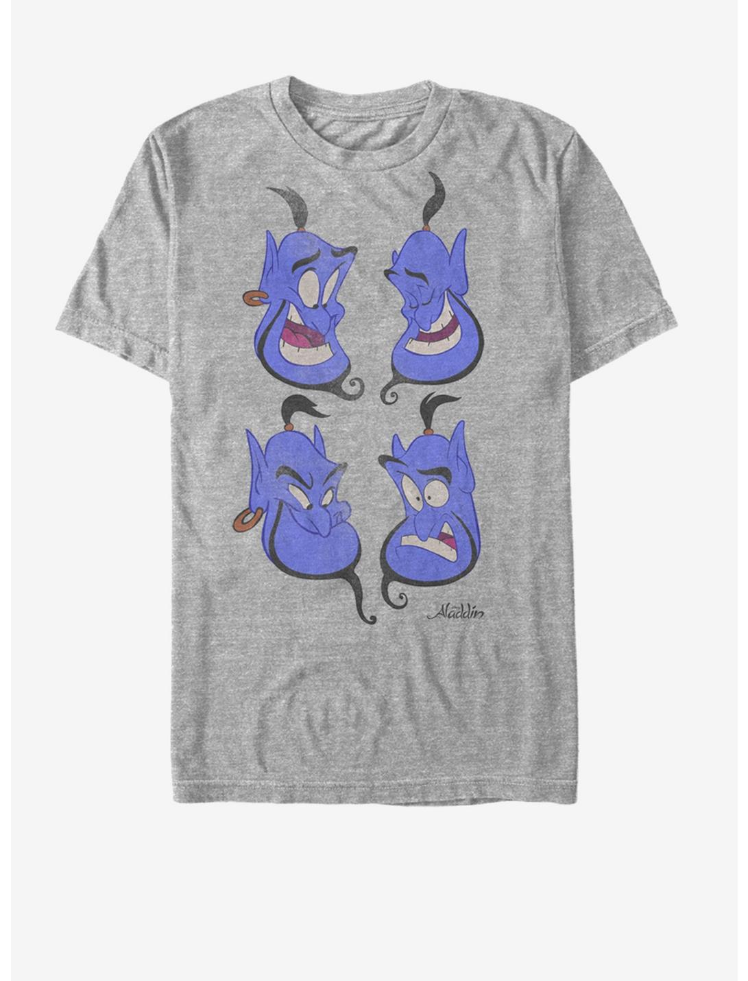 Disney Aladdin Genie Faces T-Shirt, ATH HTR, hi-res