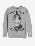 Disney Aladdin Jasmine Fierce Sweatshirt, ATH HTR, hi-res