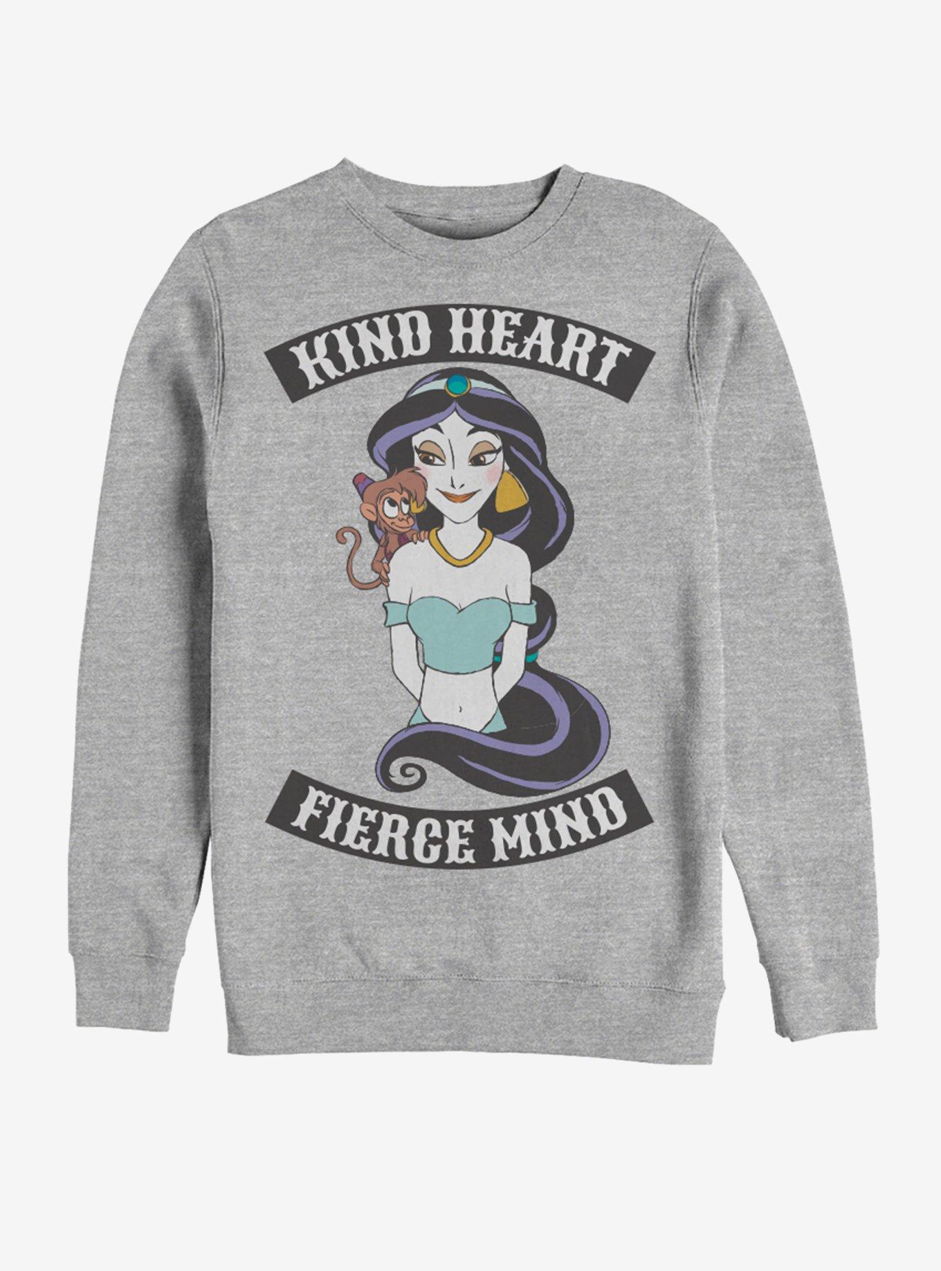 Disney Aladdin Jasmine Fierce Sweatshirt, ATH HTR, hi-res