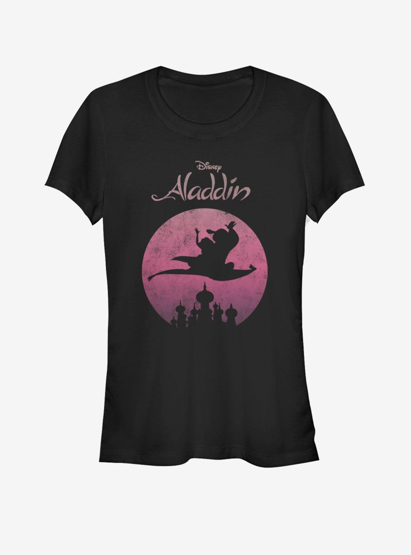 Disney Aladdin Flying High Girls T-Shirt, BLACK, hi-res