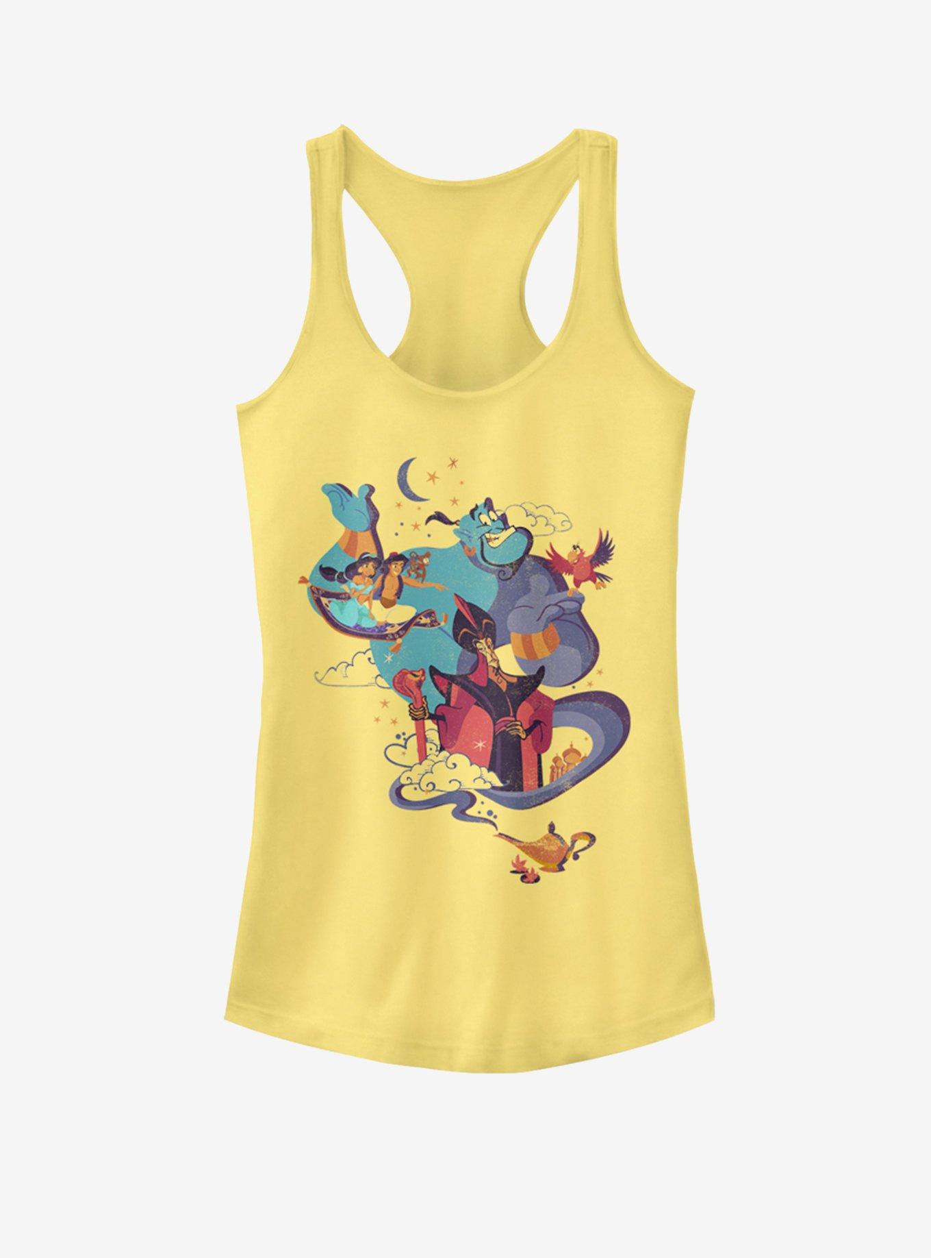 Disney Aladdin Aladdin Vintage Poster Girls Tank, BANANA, hi-res