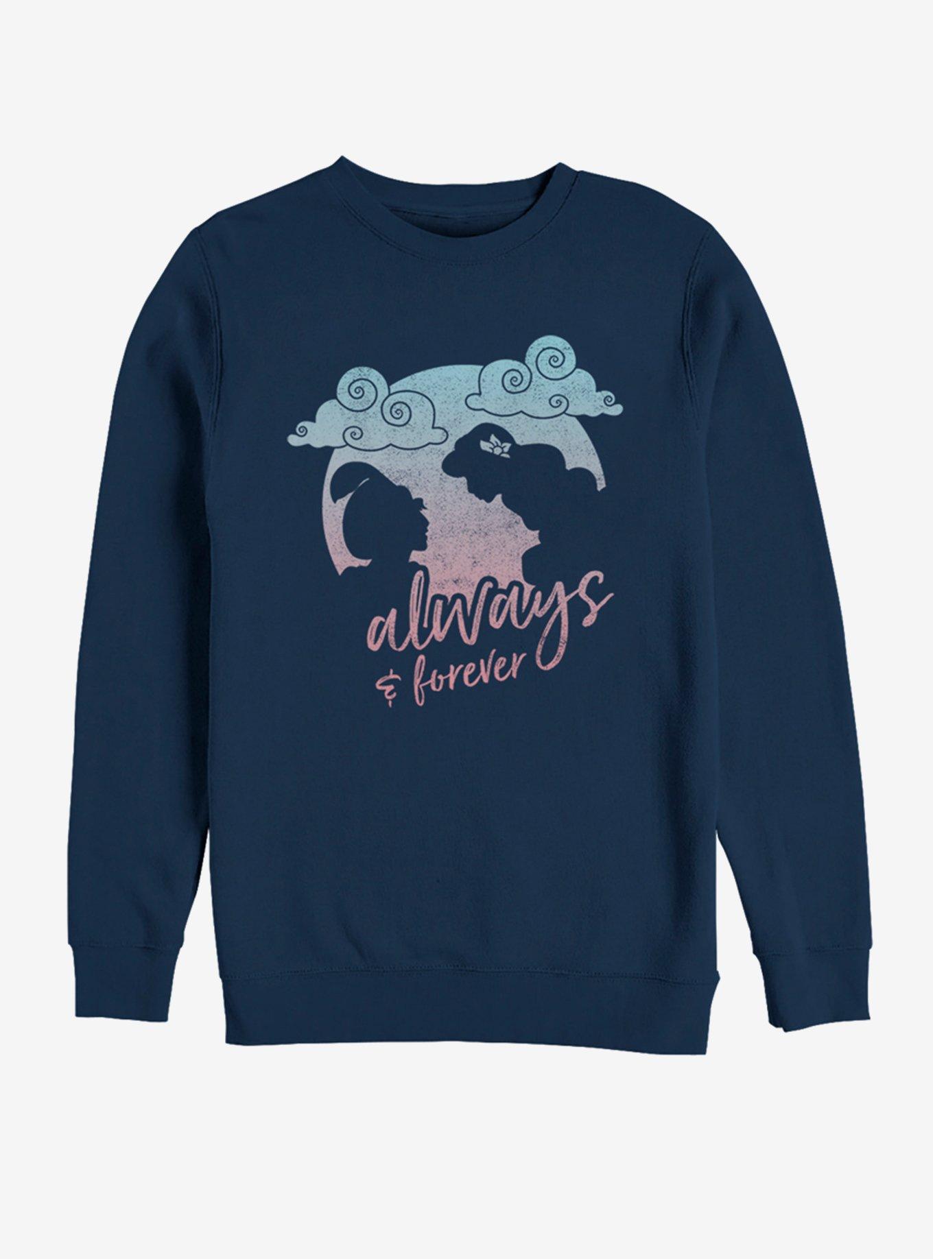 Disney Aladdin Always and Forever Sweatshirt, NAVY, hi-res