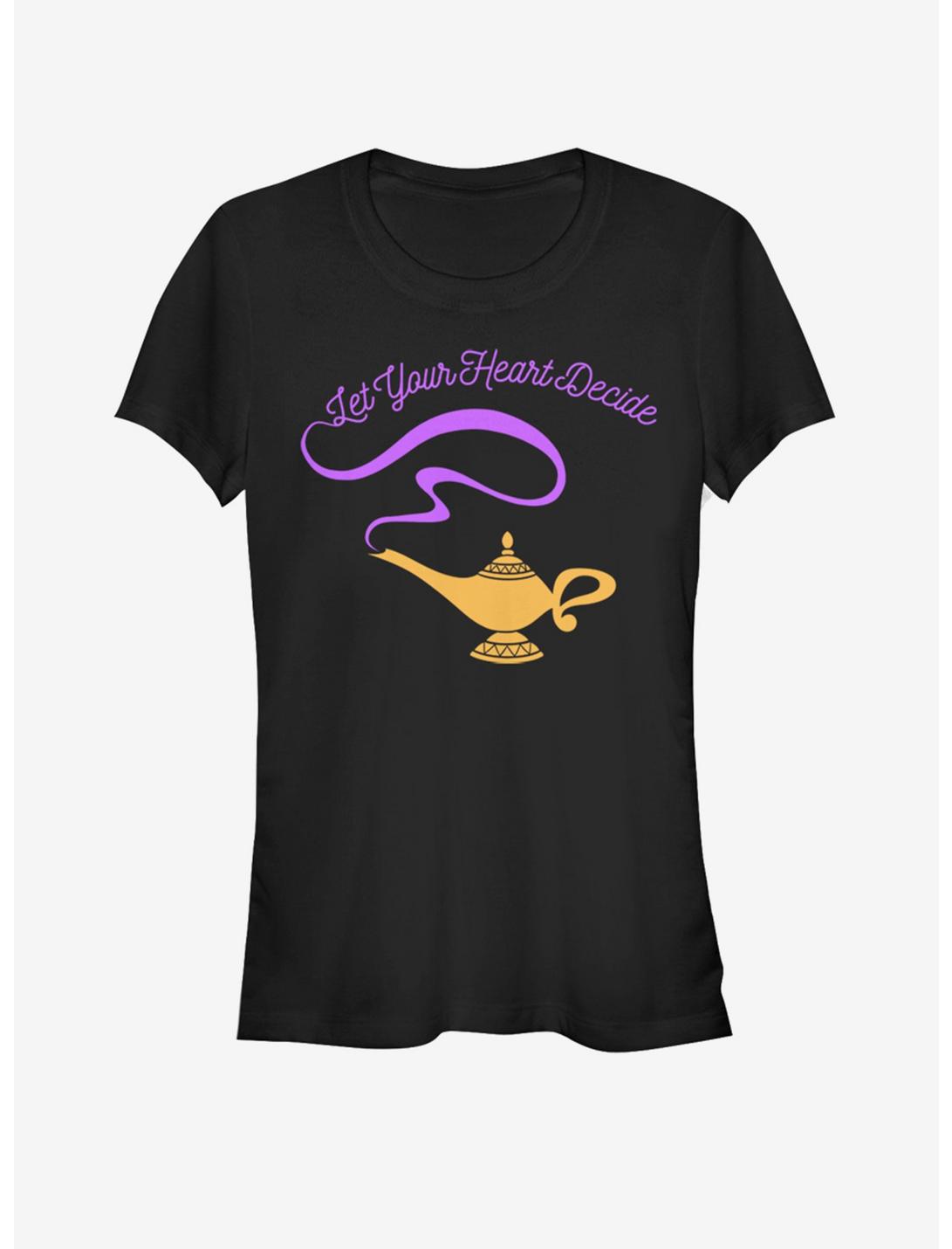 Disney Aladdin Heart Decisions Girls T-Shirt, BLACK, hi-res