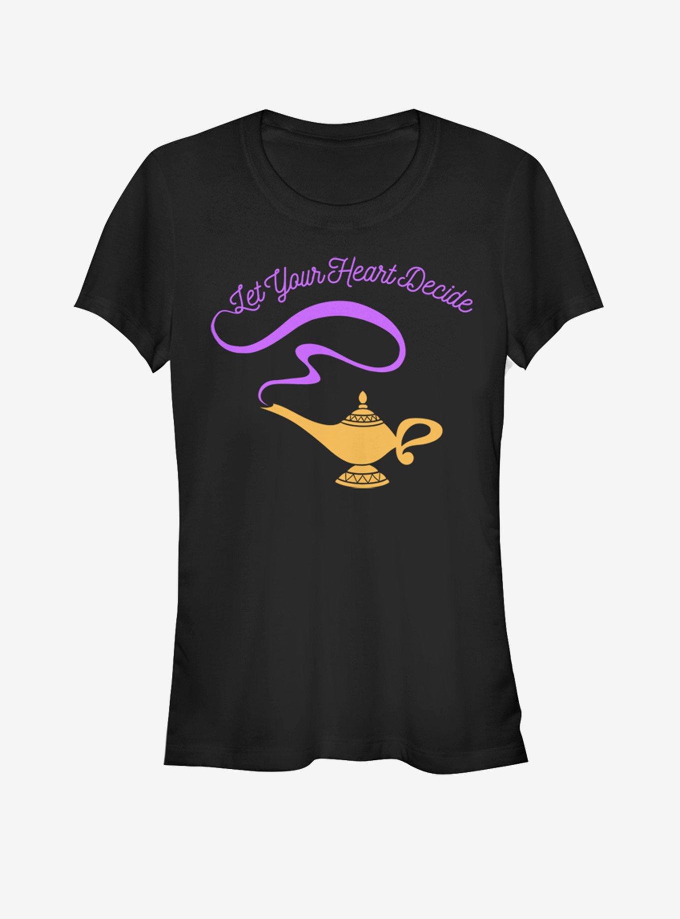 Disney Aladdin Heart Decisions Girls T-Shirt, BLACK, hi-res