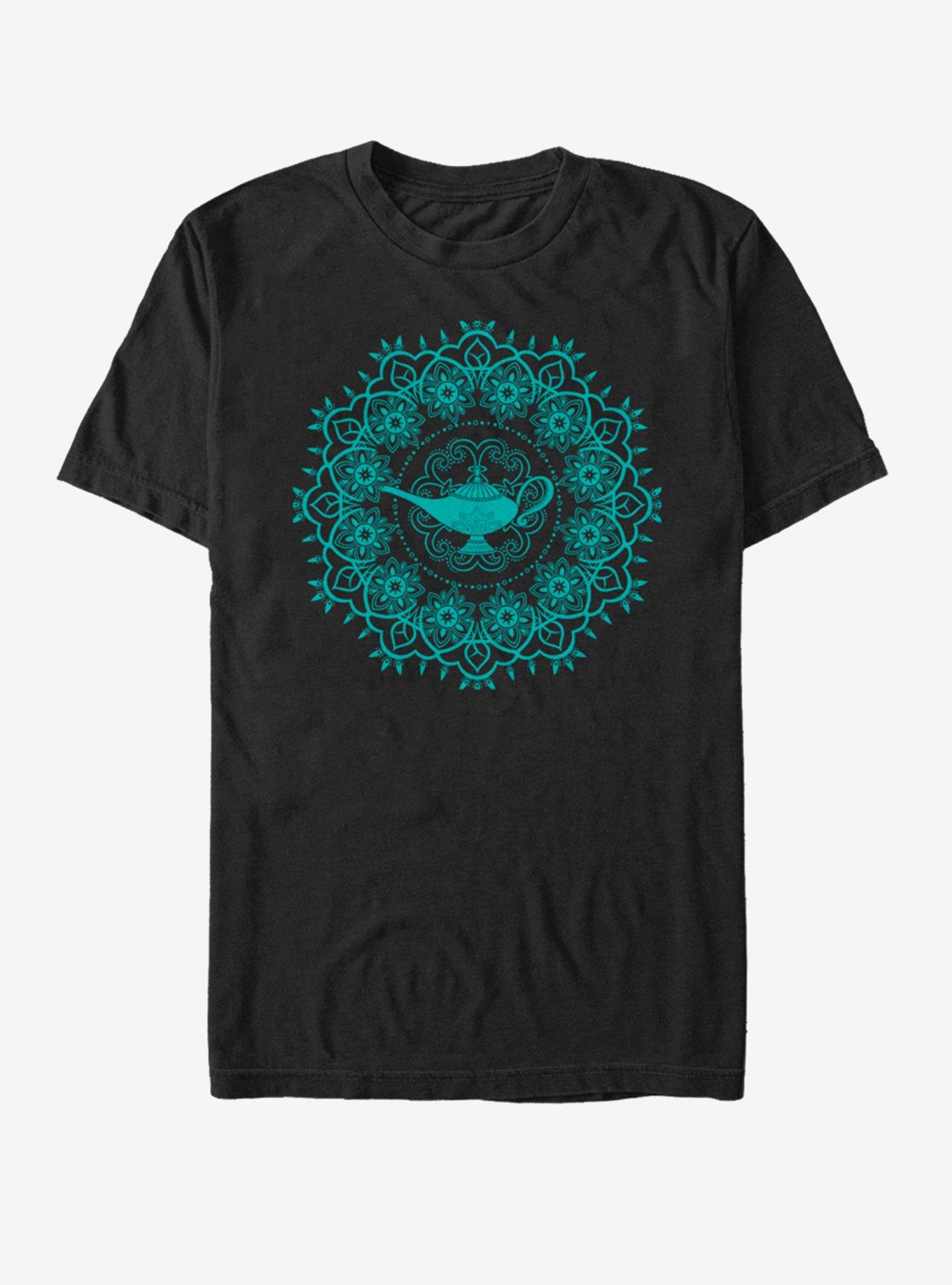 Disney Aladdin Lamp Mandala T-Shirt, BLACK, hi-res