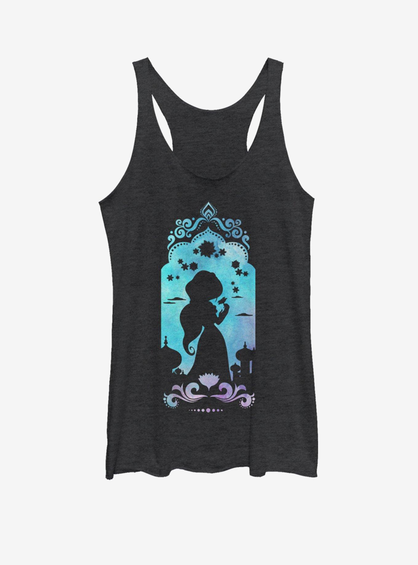 Disney Aladdin Jasmine's Palace Girls Tank, BLK HTR, hi-res