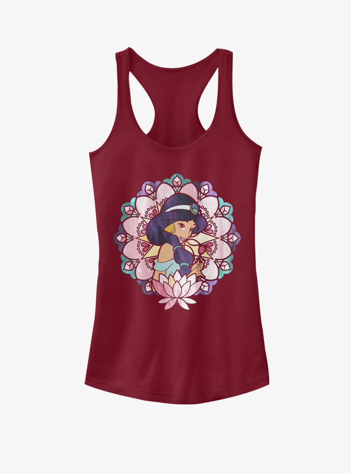 Disney Aladdin Glass Jasmine Girls Tank, SCARLET, hi-res