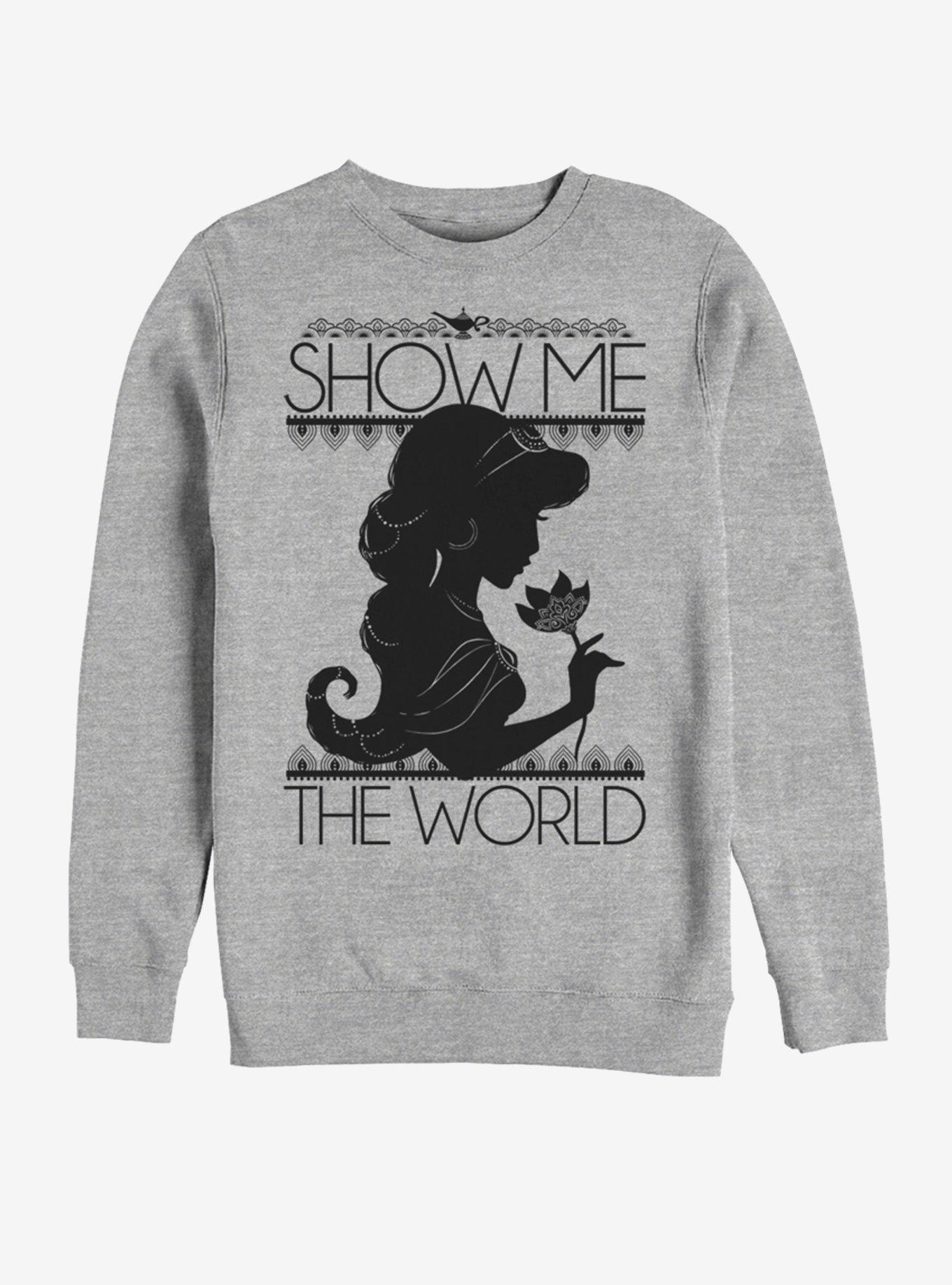 Disney Aladdin Jasmine Silhoutte Sweatshirt, , hi-res