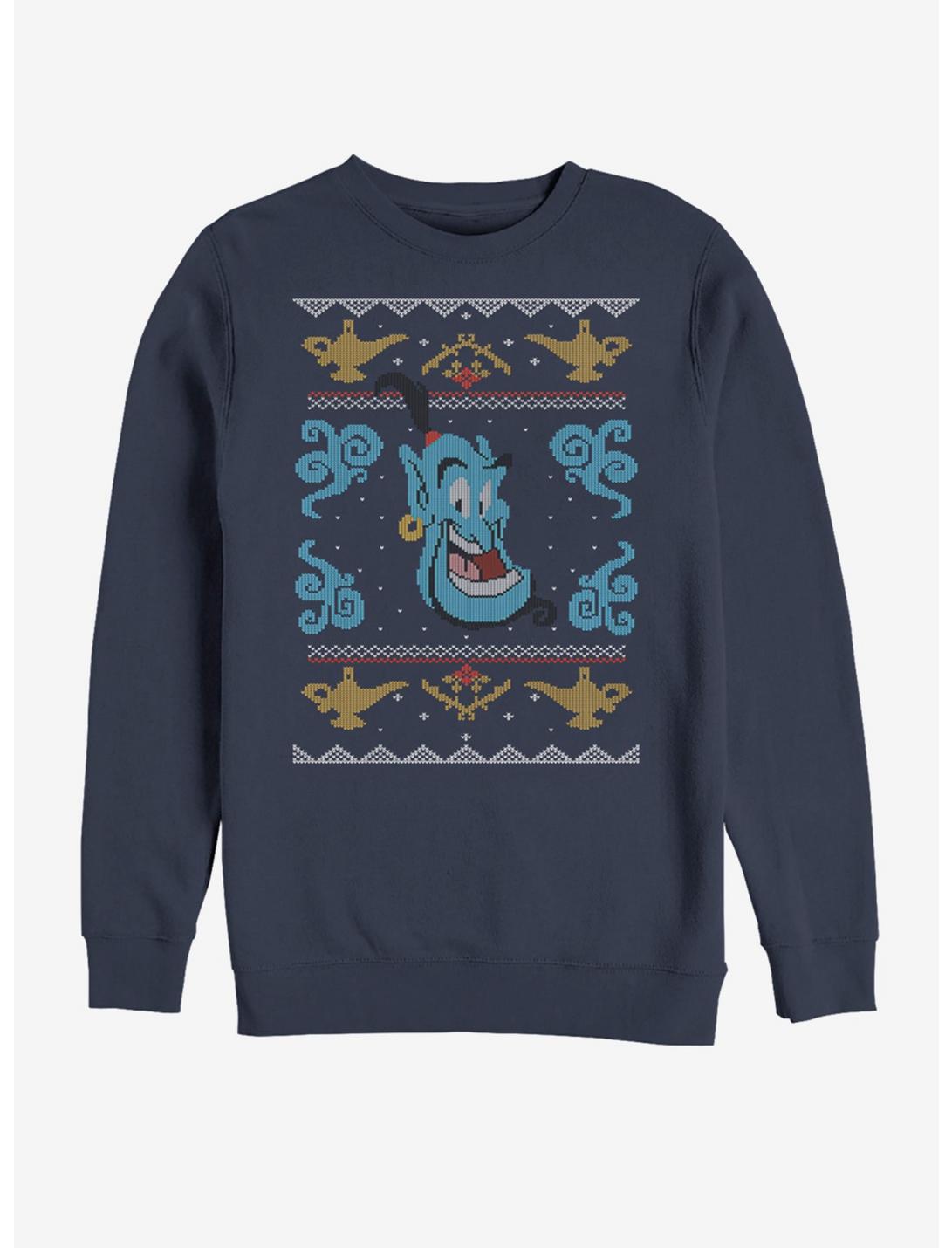 Disney Aladdin Ugly Genie Sweatshirt, NAVY, hi-res