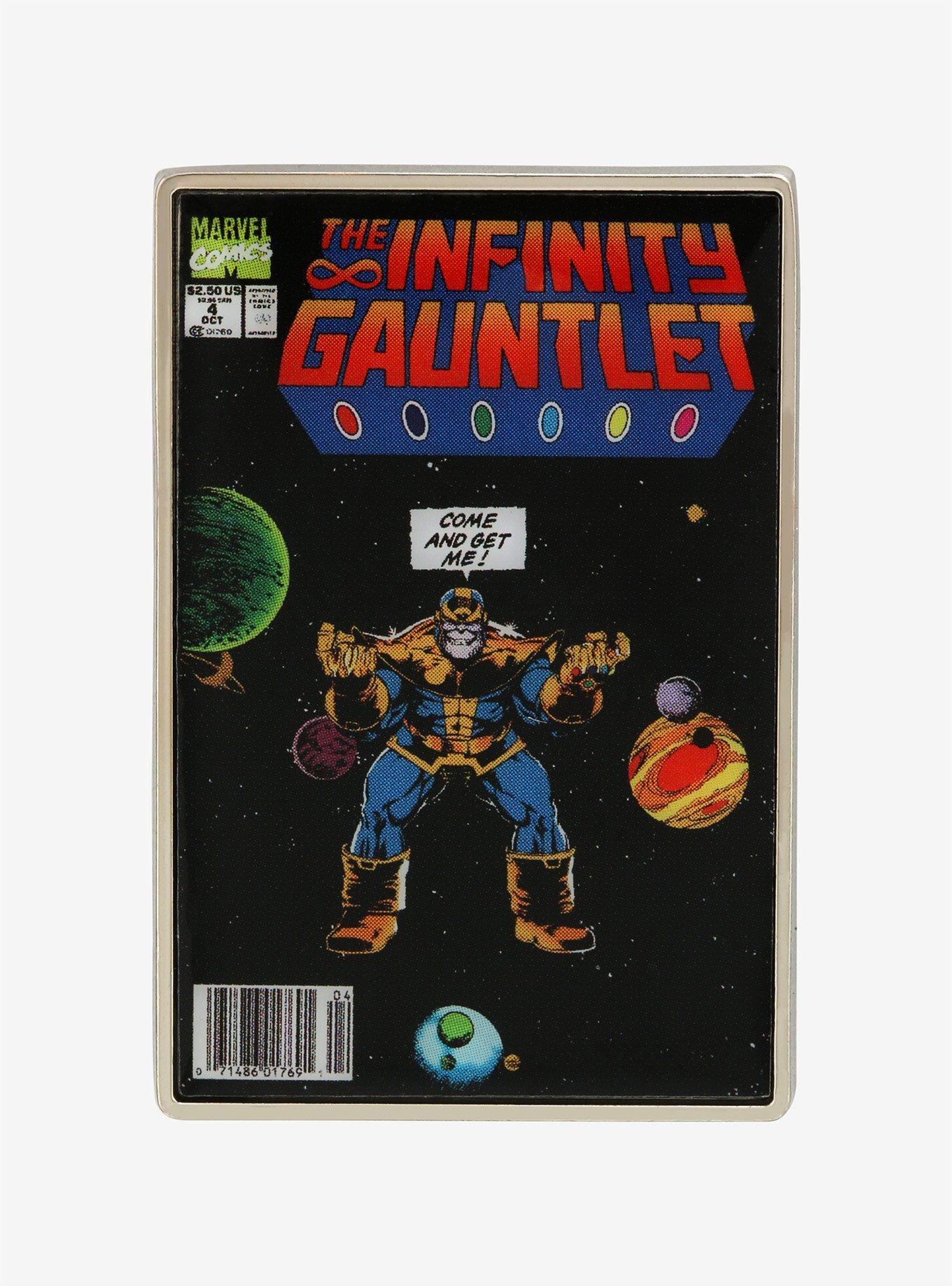 Marvel Avengers Thanos Comic Enamel Pin, , hi-res