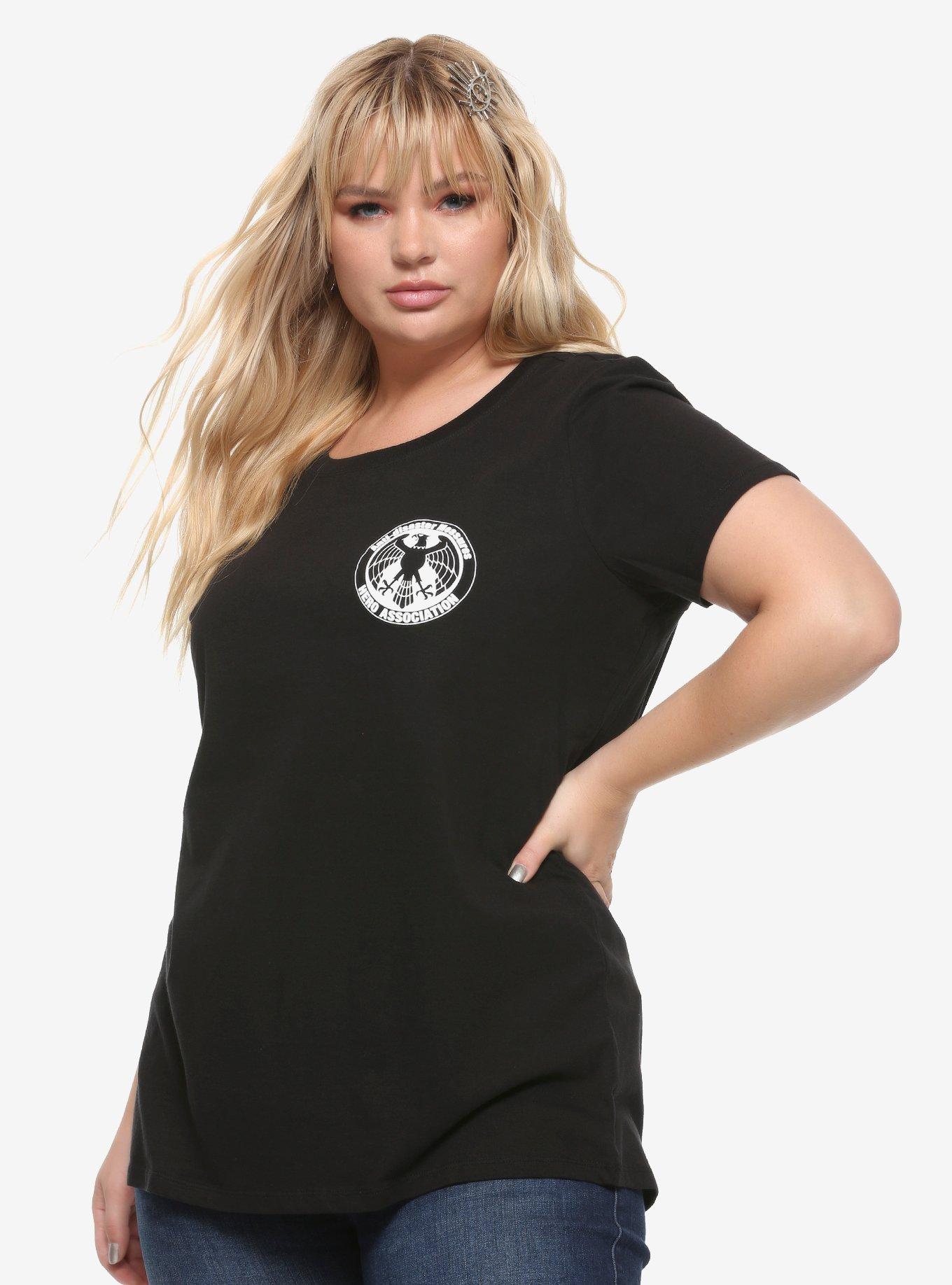 One Punch Man S-Class Hero Girls T-Shirt Plus Size, BLACK, hi-res
