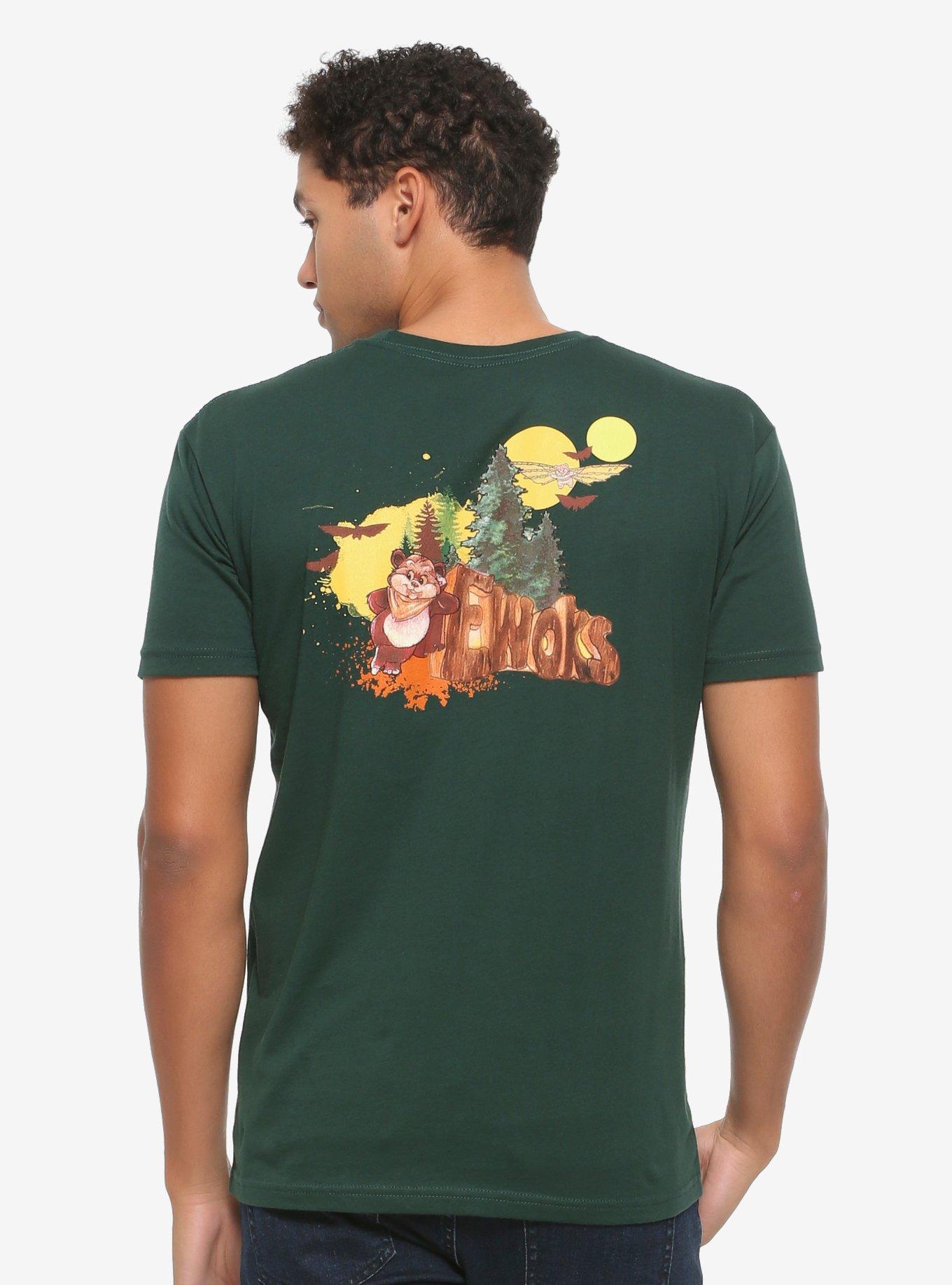 Our Universe Star Wars Ewok Icon T-Shirt - BoxLunch Exclusive, GREEN, hi-res