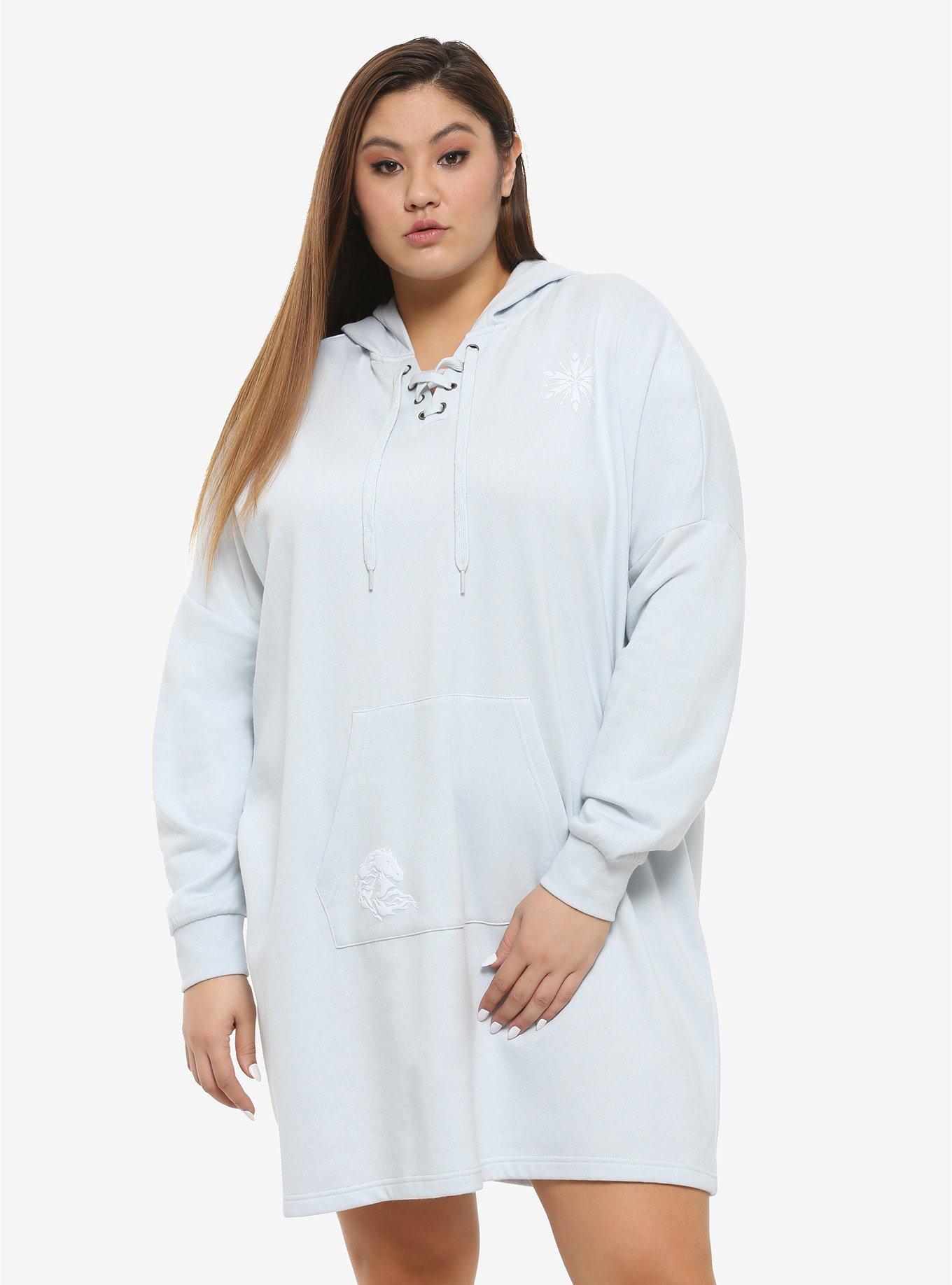 Her Universe Disney Frozen 2 Athletic Hoodie Dress Plus Size, MULTI, hi-res