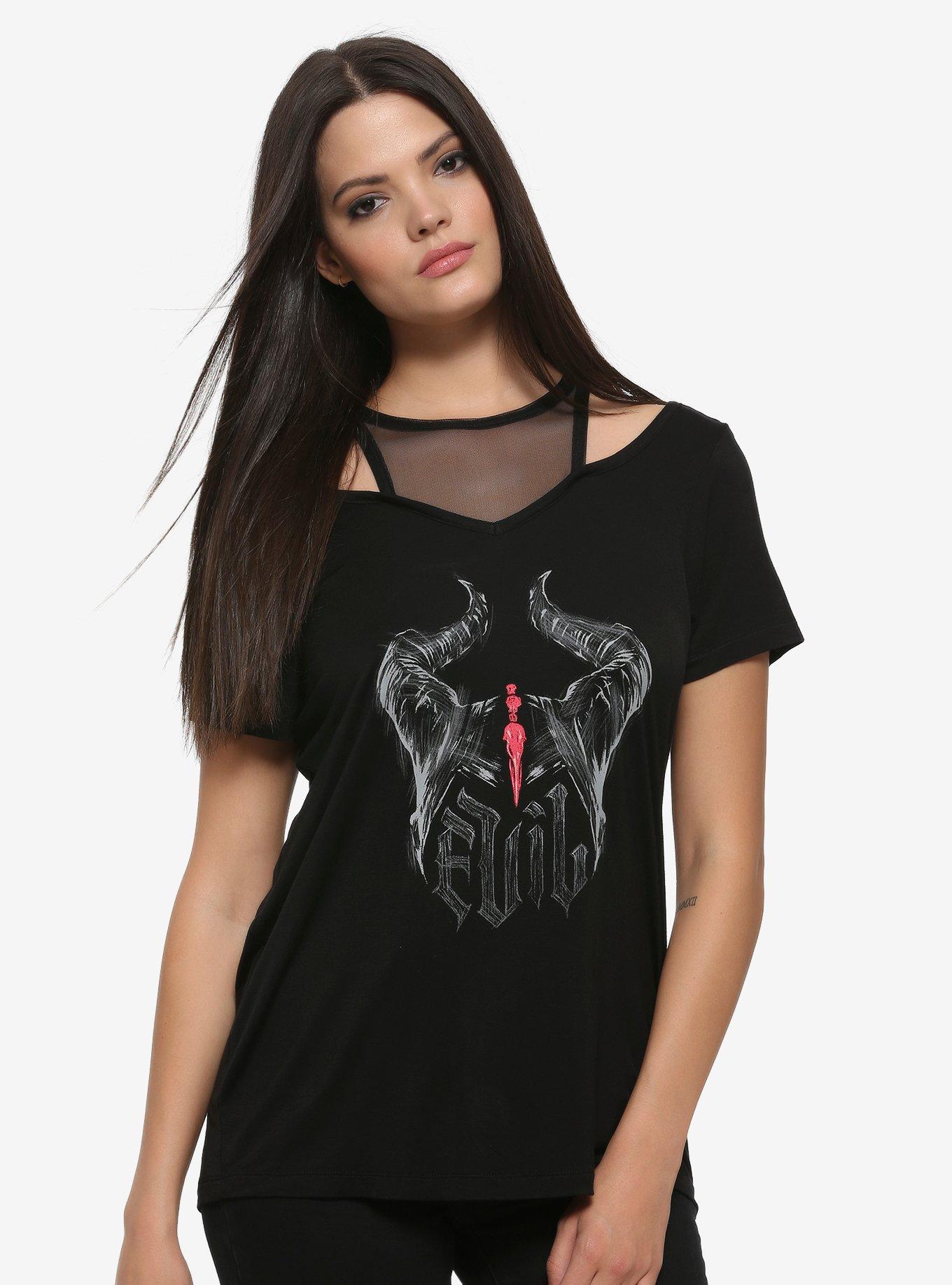 Her Universe Disney Maleficent: Mistress Of Evil Horns Girls Top, MULTI, hi-res