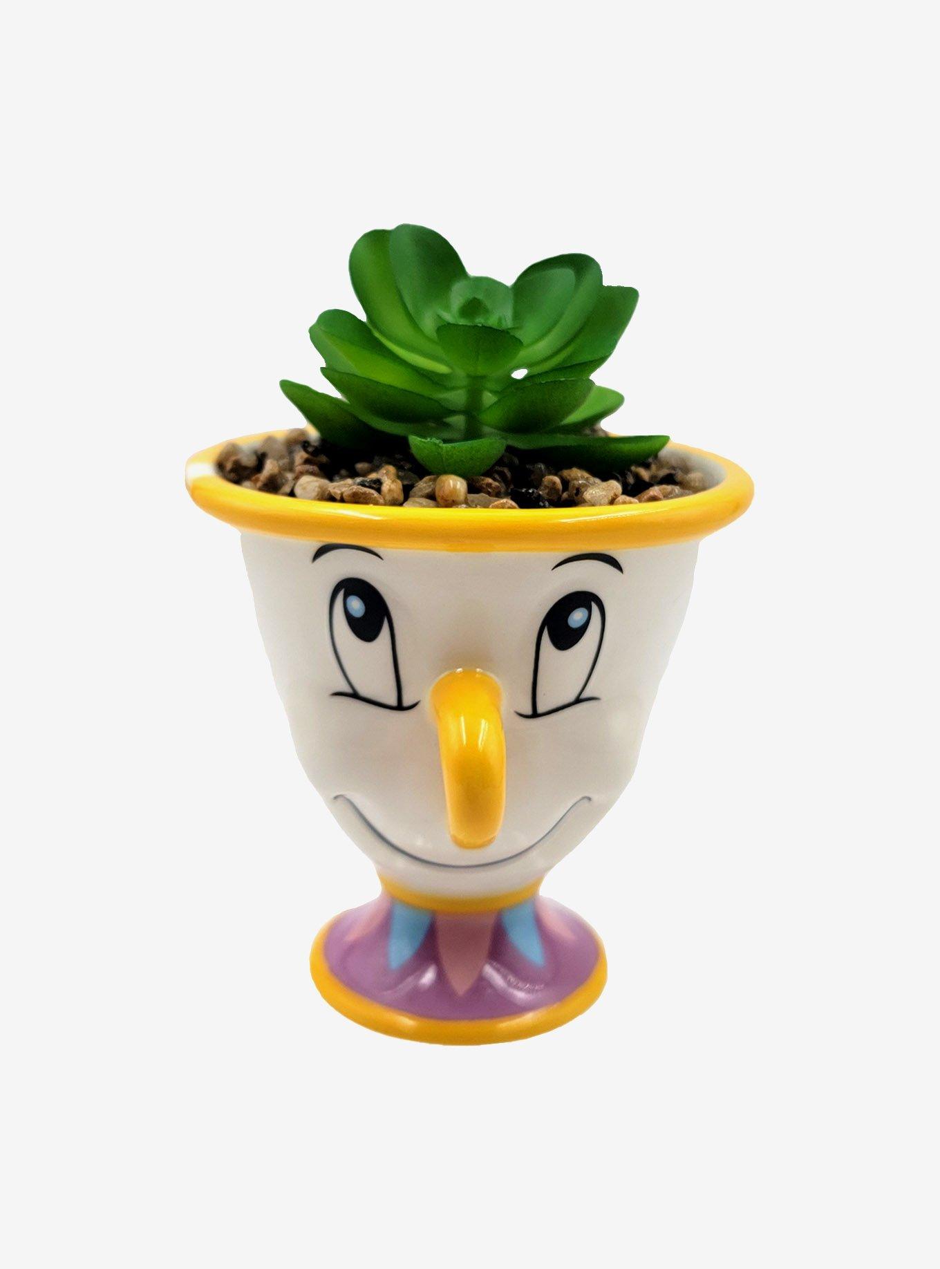 Disney Beauty and the Beast Chip Faux Succulent Planter, , hi-res