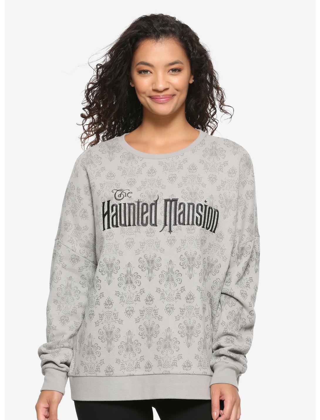 Our Universe Disney The Haunted Mansion Women's Crewneck - BoxLunch Exclusive, MULTI, hi-res