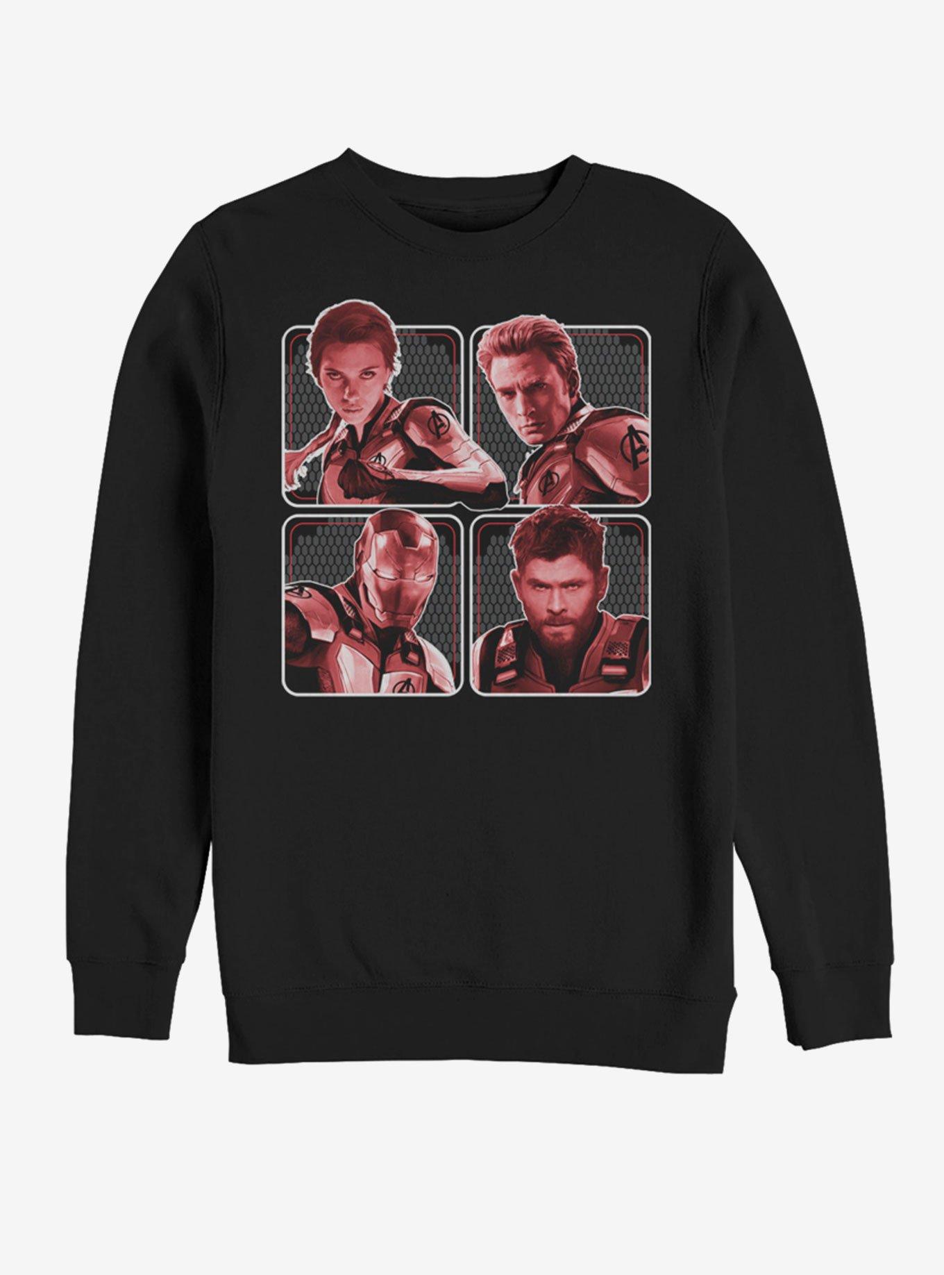 Marvel Avengers: Endgame Hero Box Up Sweatshirt, BLACK, hi-res