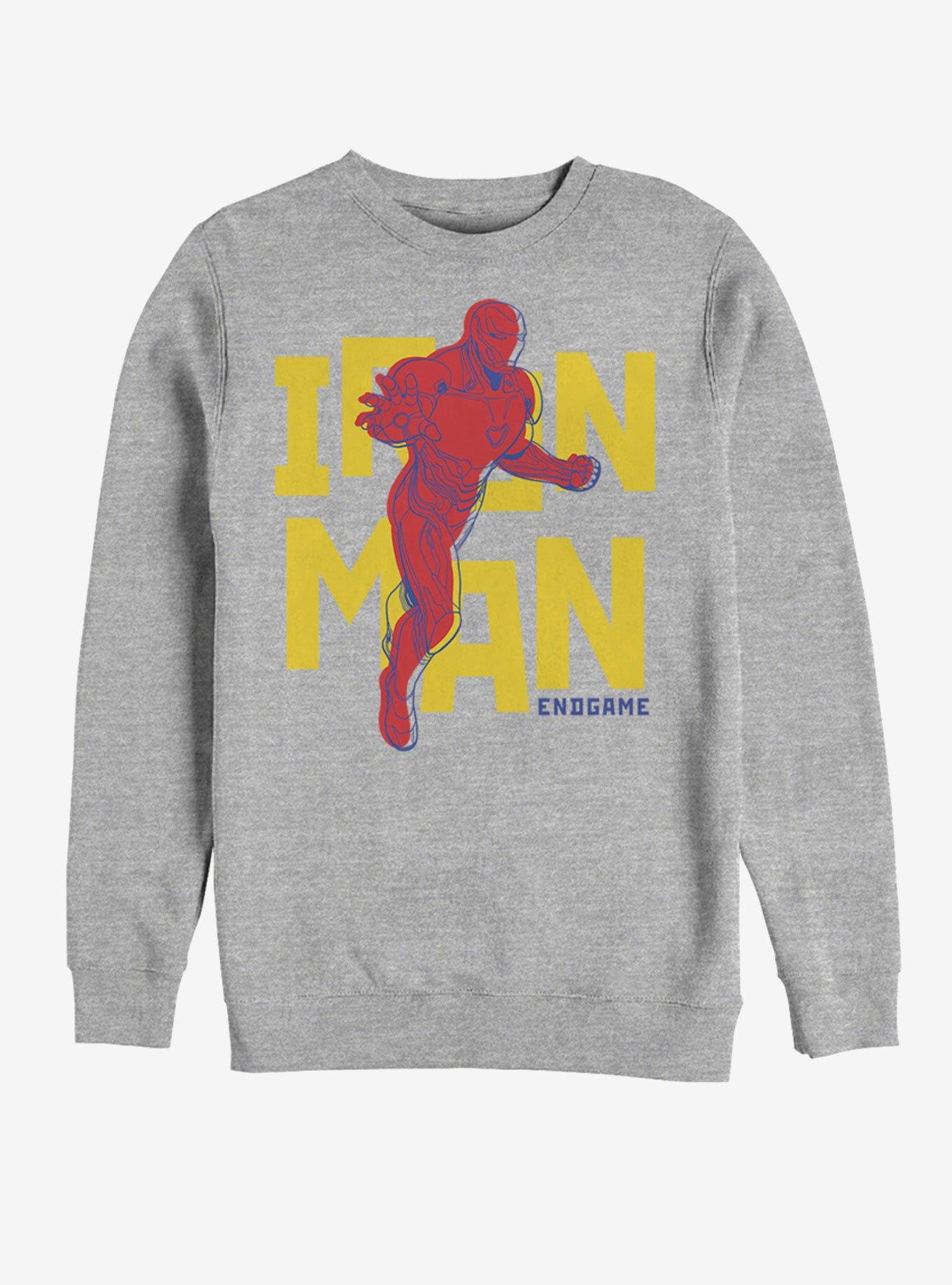 Marvel Avengers: Endgame Text Pop Iron Sweatshirt, , hi-res