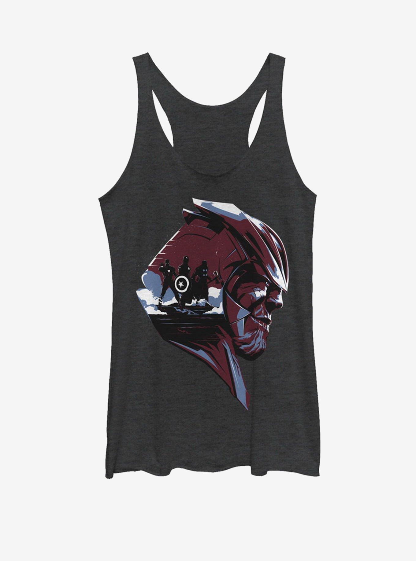 Marvel Avengers: Endgame Thanos Avengers Girls Tank, BLK HTR, hi-res