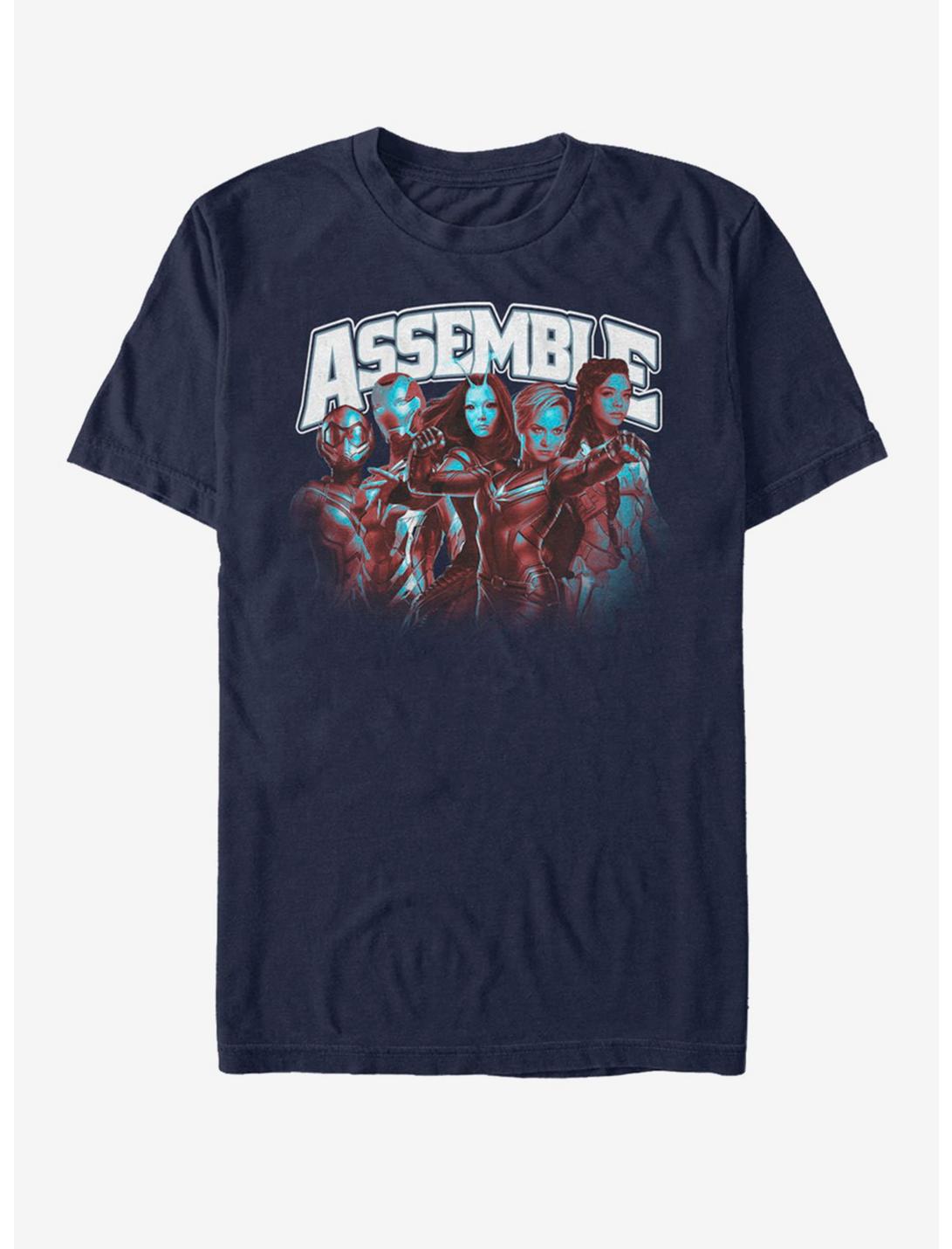 Marvel Avengers: Endgame Heroes Assemble T-Shirt, NAVY, hi-res