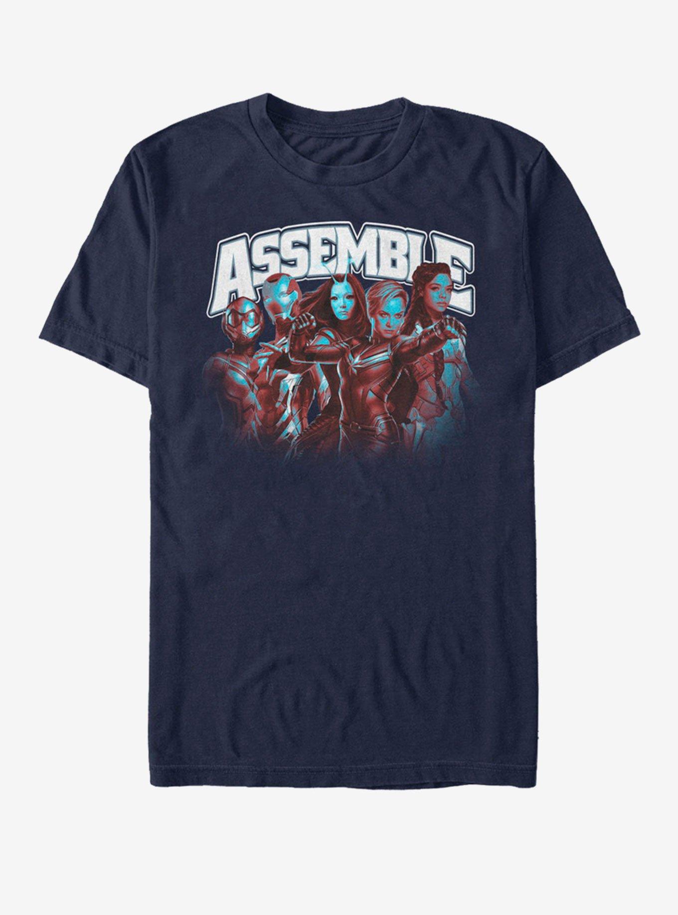 Marvel Avengers: Endgame Heroes Assemble T-Shirt, NAVY, hi-res