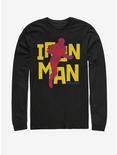 Marvel Avengers: Endgame Text Pop Iron man Long-Sleeve T-Shirt, BLACK, hi-res