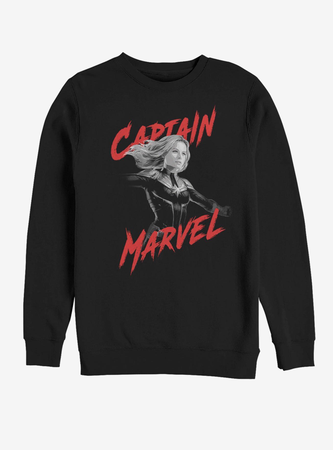 Marvel Avengers: Endgame High Contrast Captain Marvel Sweatshirt, , hi-res