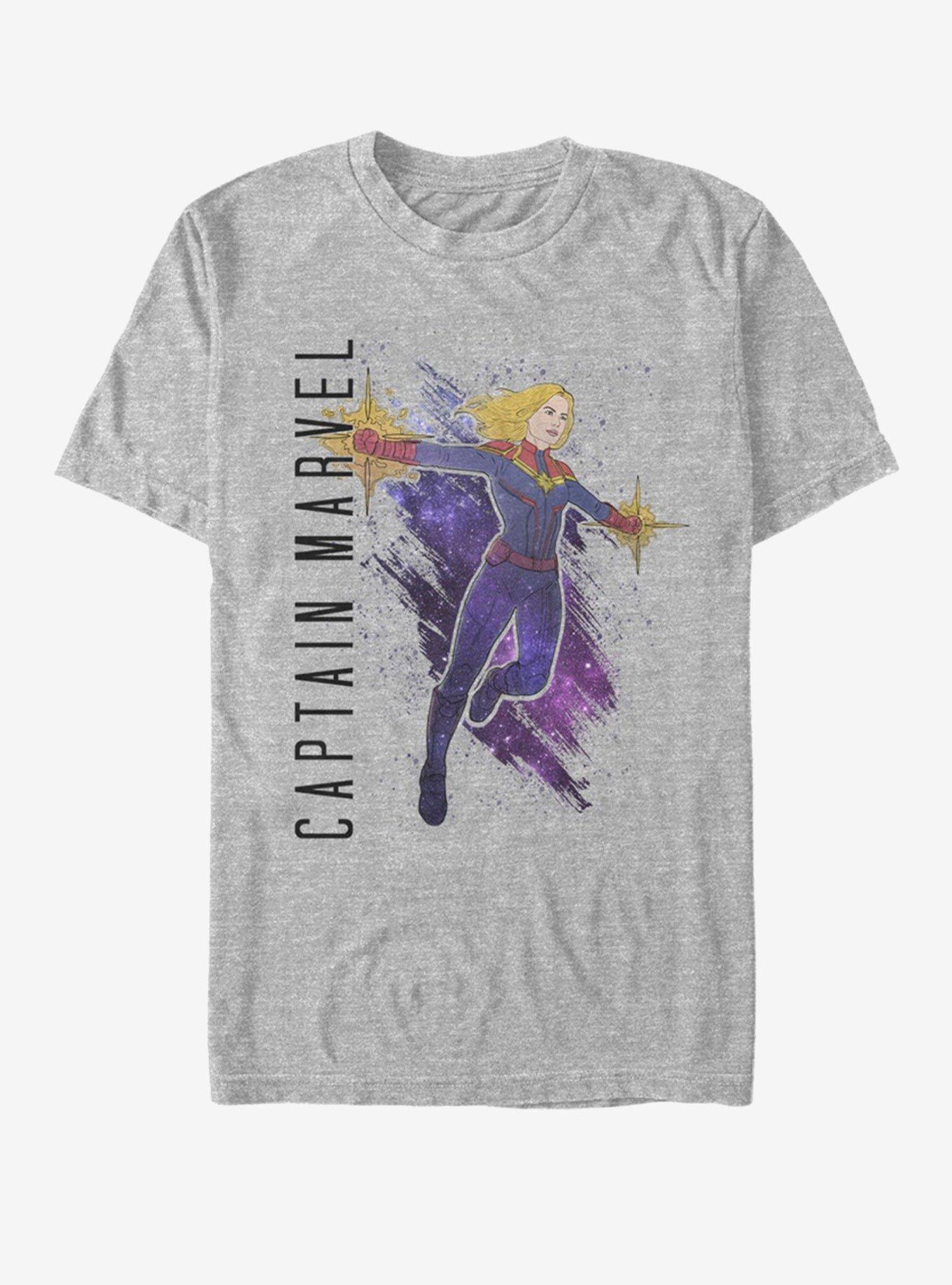 Marvel Avengers: Endgame Captain Marvel Painted T-Shirt, , hi-res