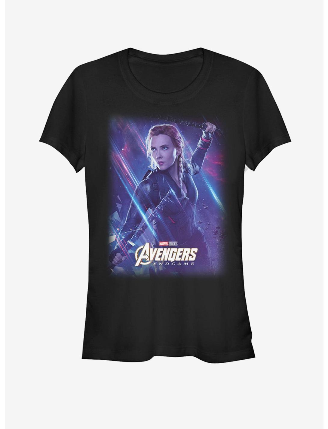 Marvel Avengers: Endgame Space Black Widow Girls T-Shirt, BLACK, hi-res