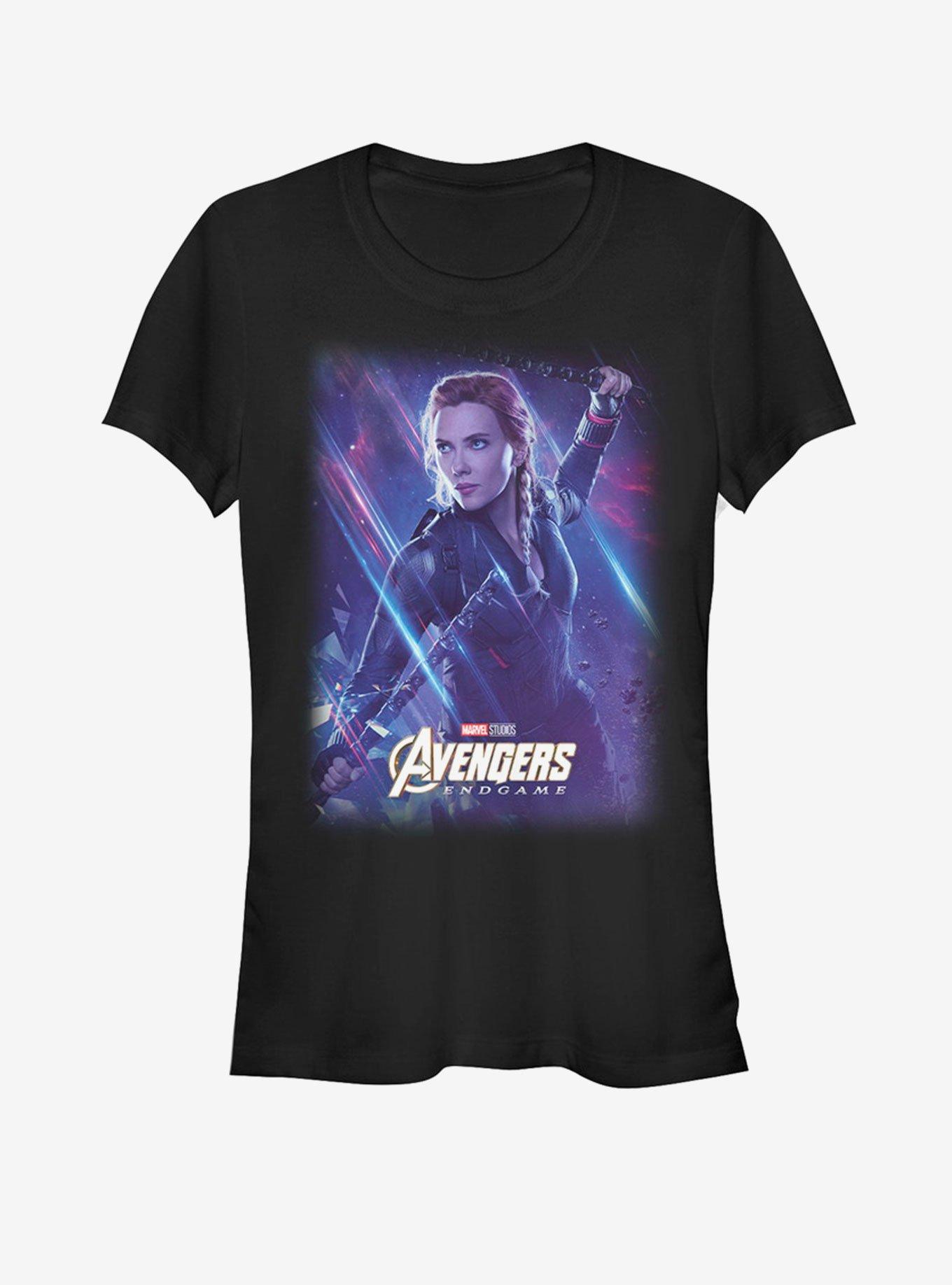 Marvel Avengers: Endgame Space Black Widow Girls T-Shirt, BLACK, hi-res