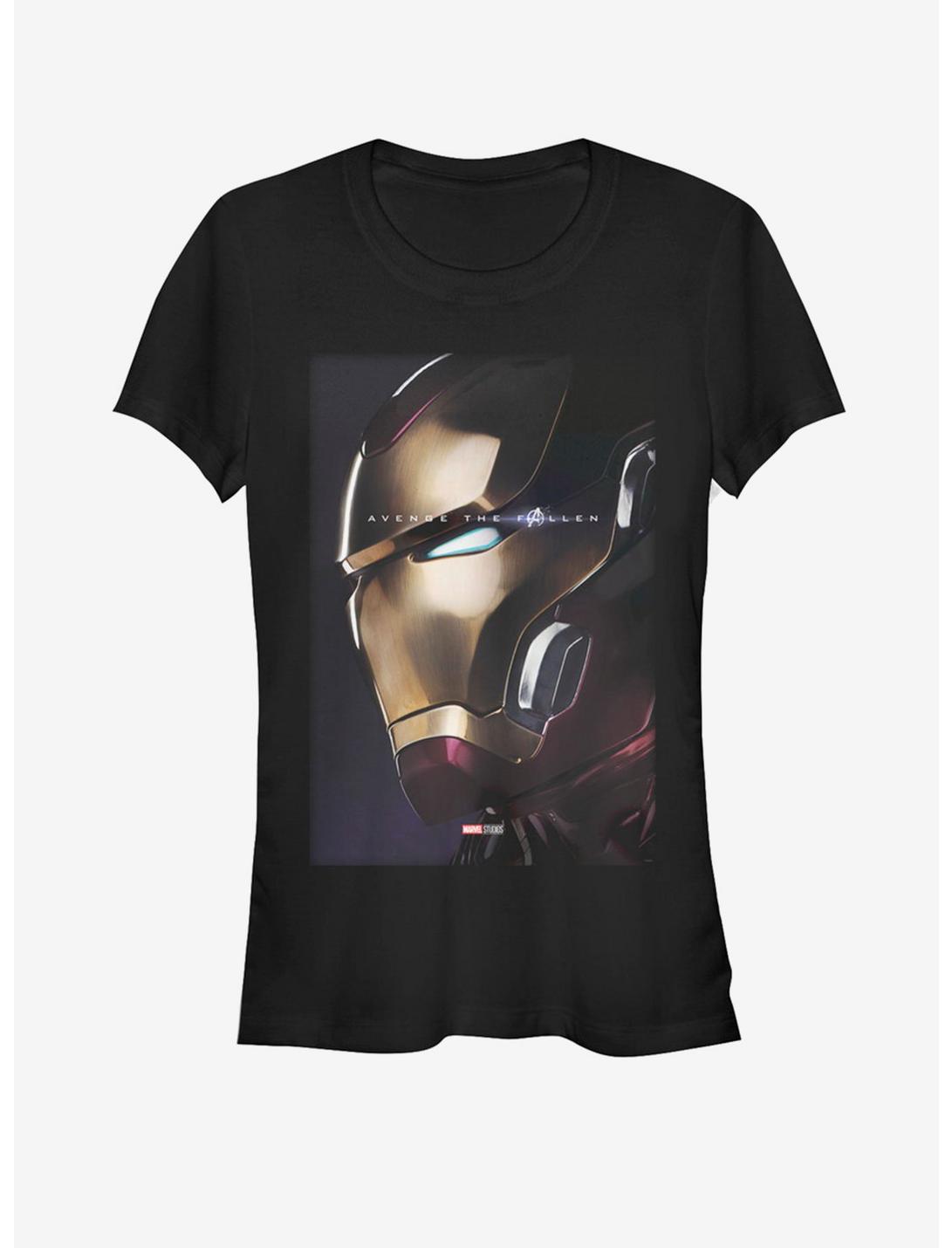 Marvel Avengers: Endgame Iron Man Profile Girls T-Shirt, BLACK, hi-res