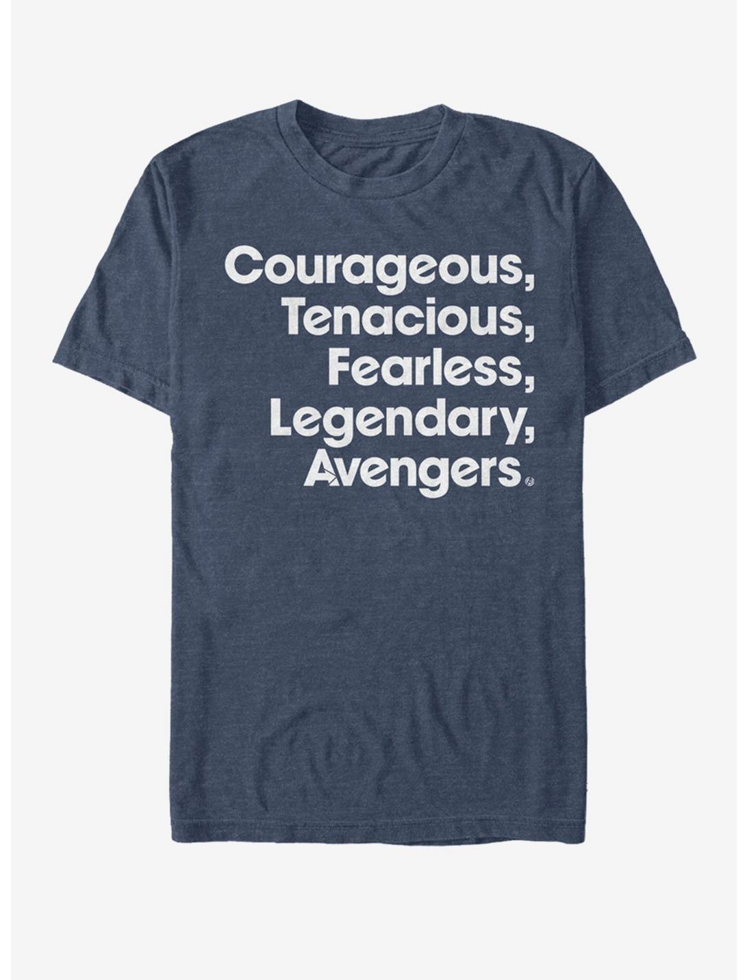 Marvel Avengers: Endgame Name List T-Shirt, NAVY HTR, hi-res