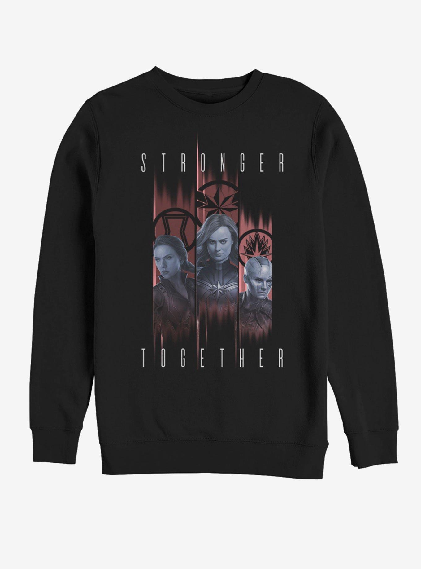 Marvel Avengers: Endgame Stronger Trio Sweatshirt, BLACK, hi-res