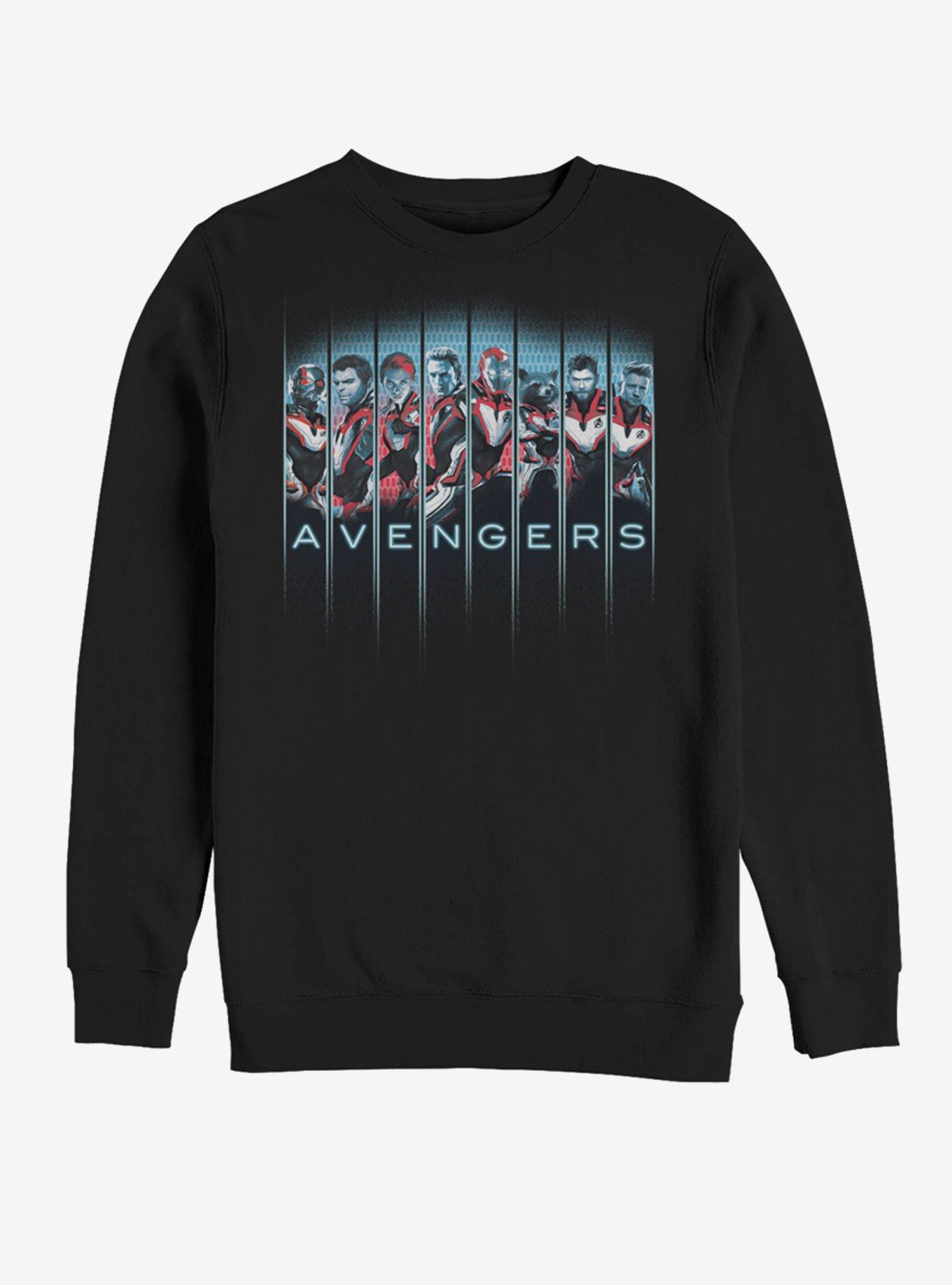 Marvel Avengers: Endgame Grid Panel Sweatshirt, BLACK, hi-res