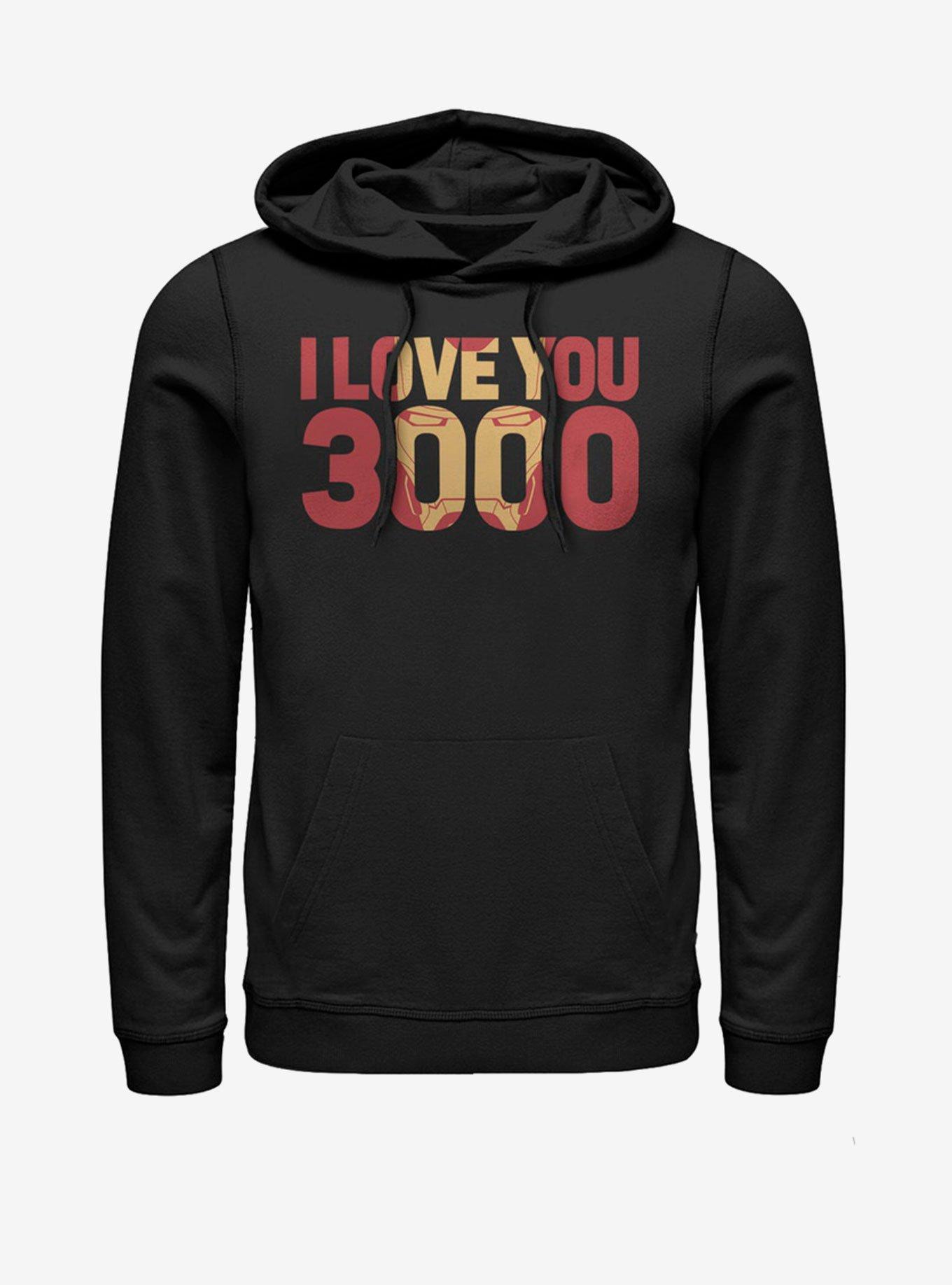 Marvel Avengers: Endgame Love You 3000 Hoodie, BLACK, hi-res