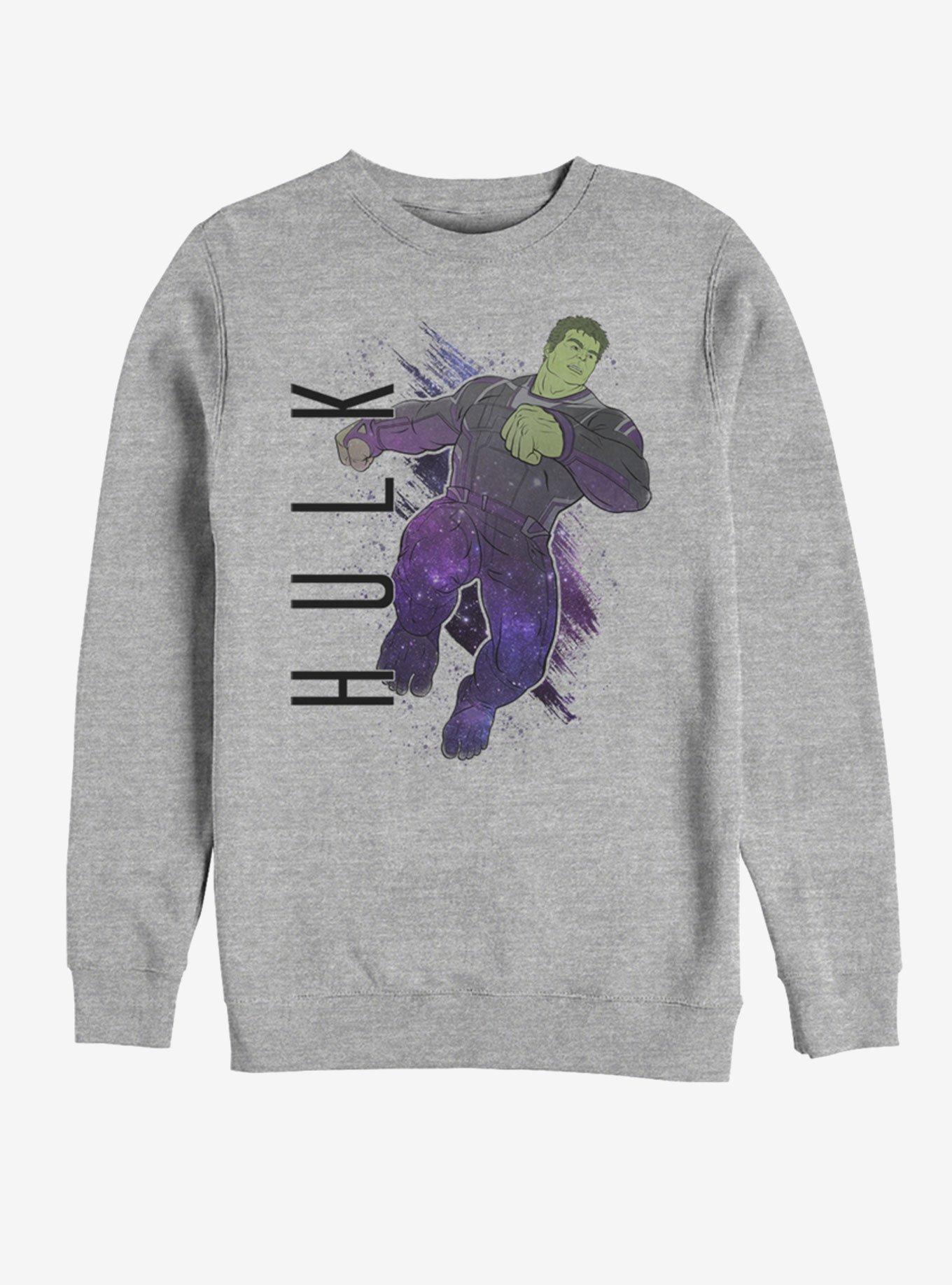 Marvel Avengers: Endgame Hulk Painted Sweatshirt, ATH HTR, hi-res