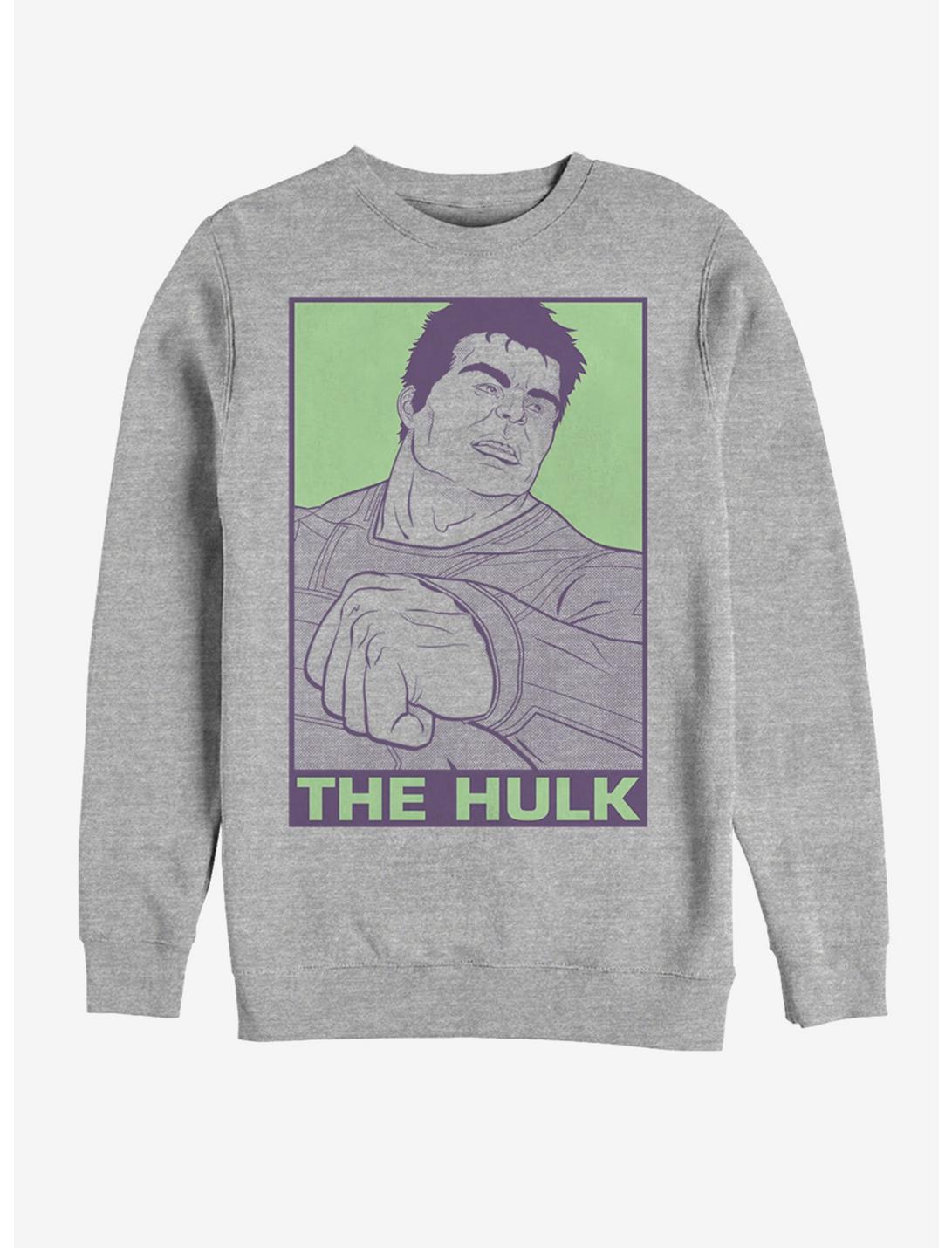 Marvel Avengers: Endgame Pop Hulk Sweatshirt, ATH HTR, hi-res